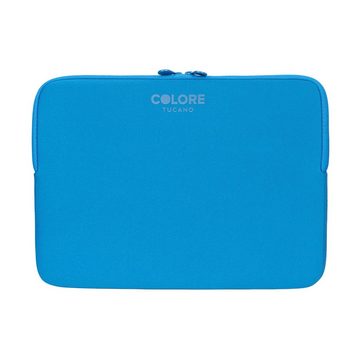 Tucano Laptop-Hülle Second Skin Colore, Neopren Schutzhülle, Blau 15 Zoll, Notebooks von 15 - 16 Zoll