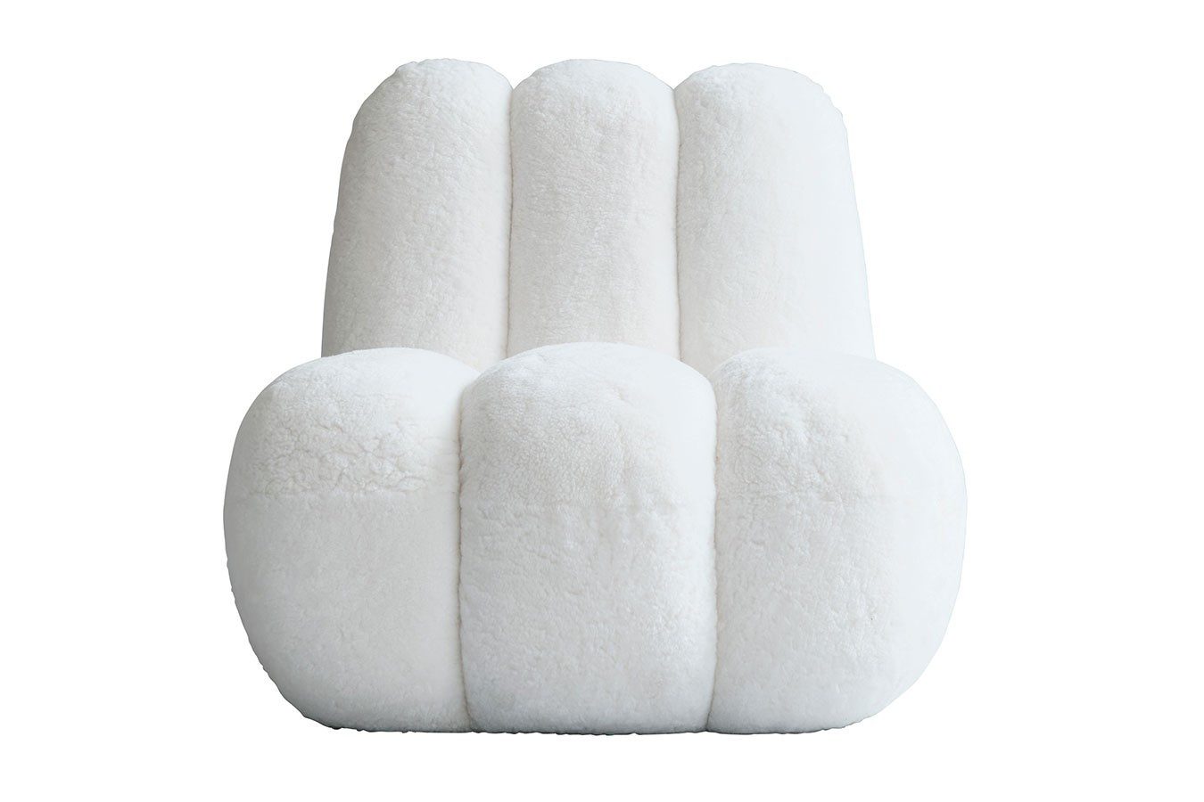 101 Copenhagen Ohrensessel Lounge Sessel Toe Sheepskin weiss