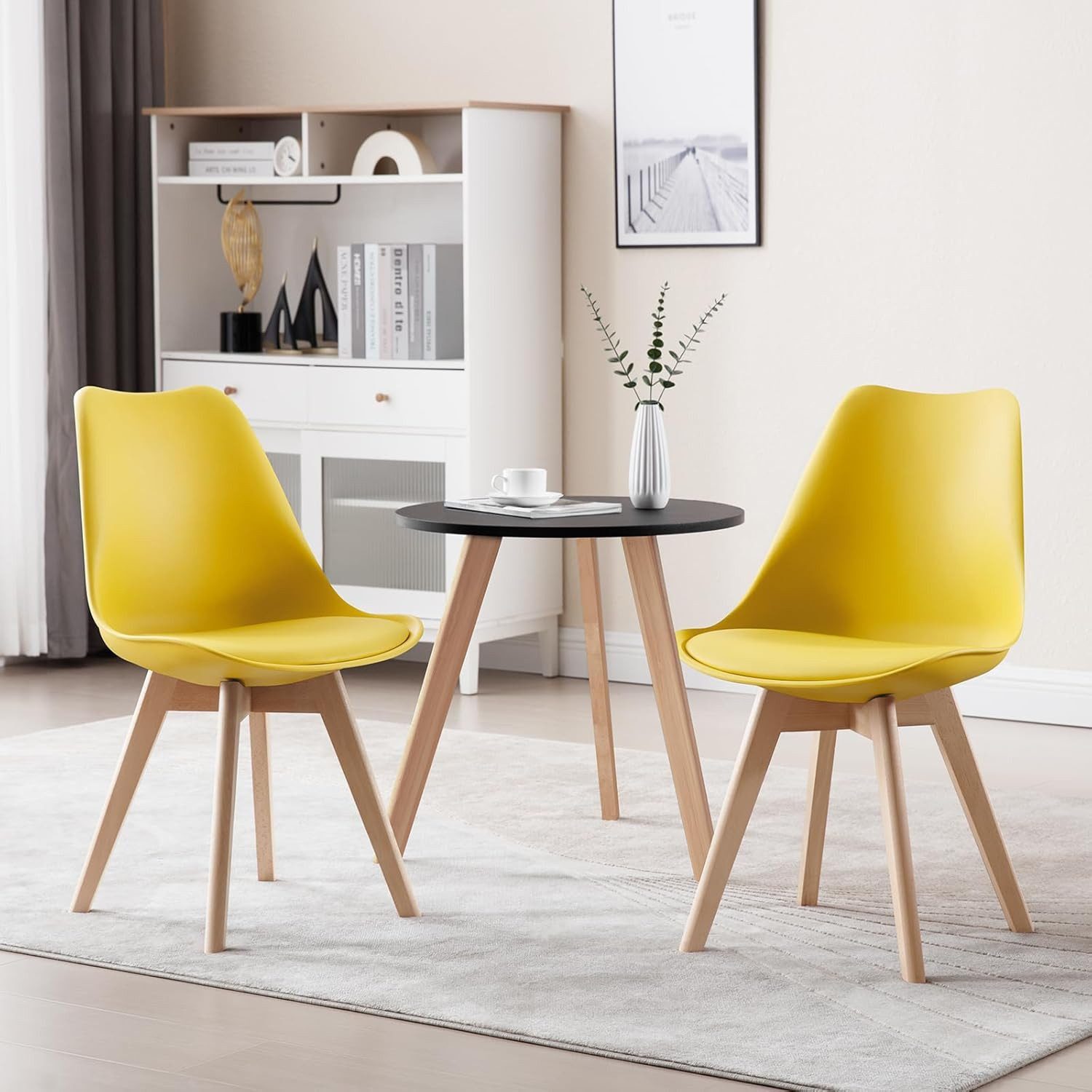 Woltu Esszimmerstuhl (Set, 2 St), Polsterstuhl Sitzfläche aus Kunstleder Ho günstig online kaufen