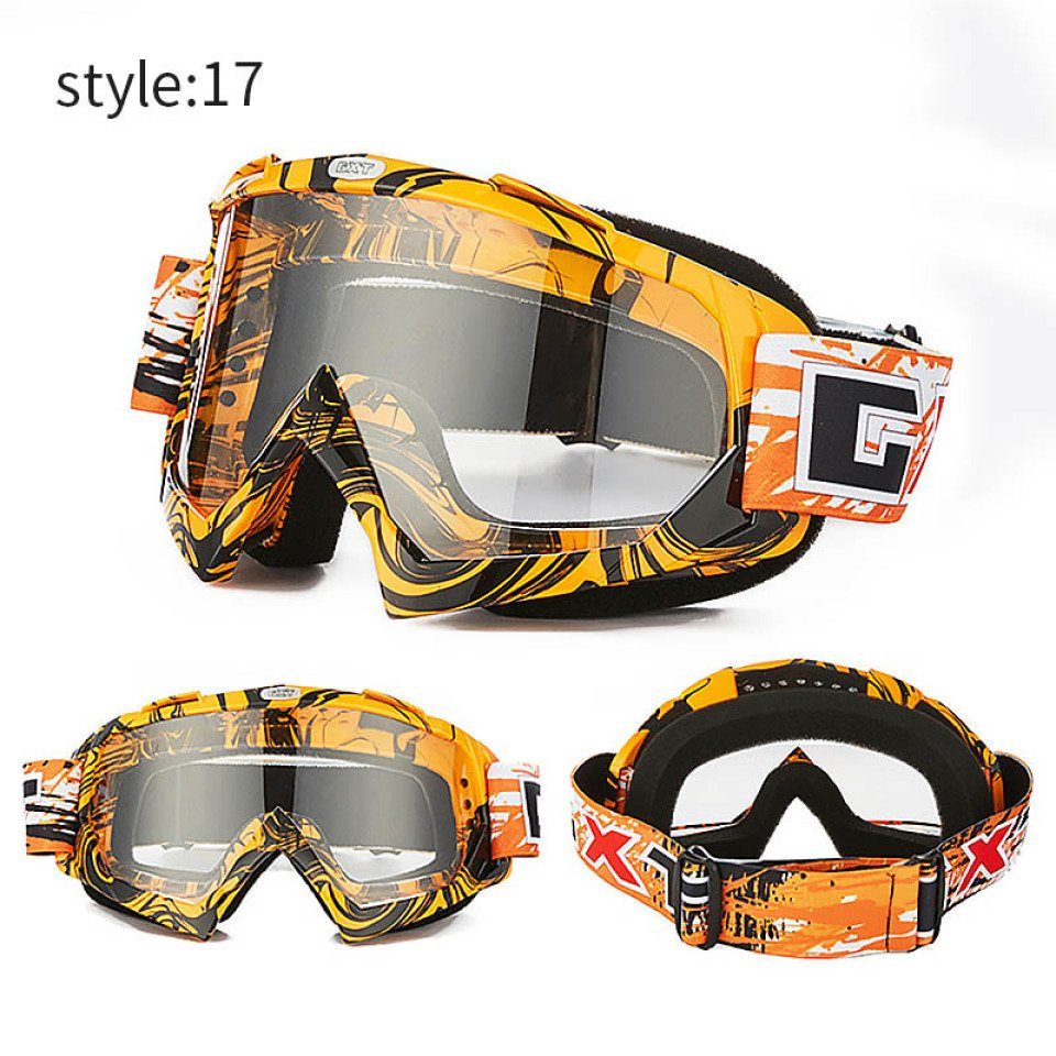 Moto Brille 16 Skifahren Motocross MTB Glas Bike Winddicht Brille DH Skibrille Blusmart ATV