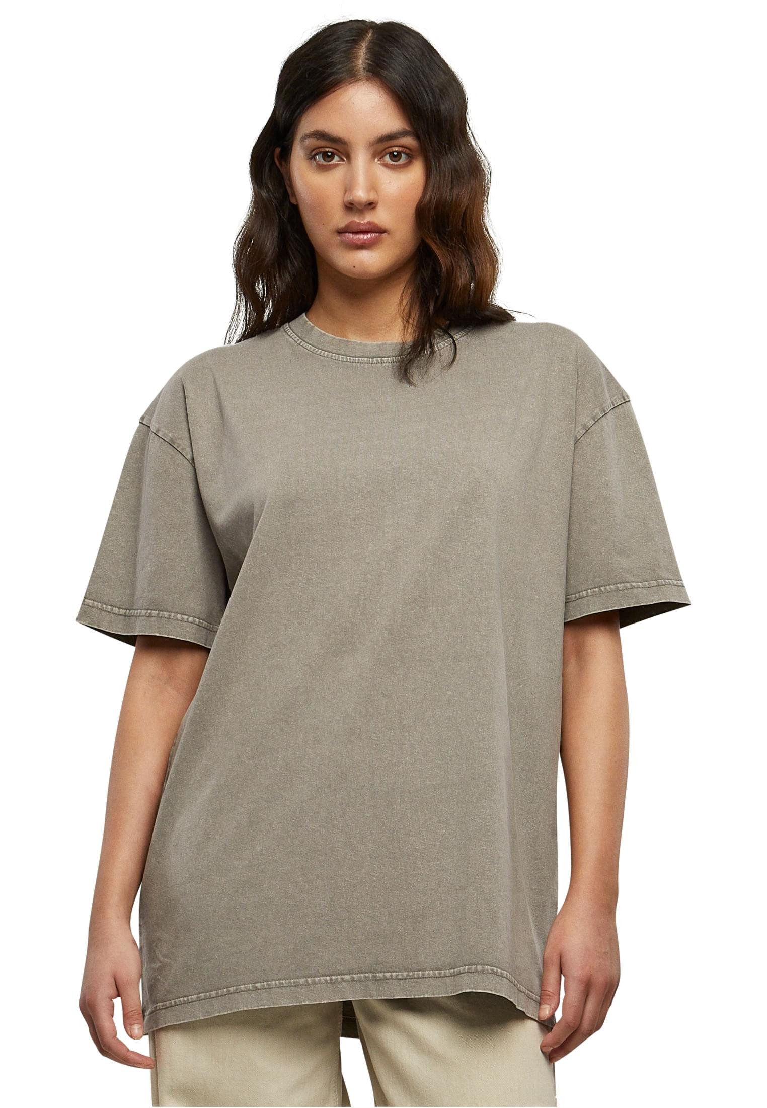 urbandreamz T-Shirt Damen Kurzarm Oversized Acid Wash T-Shirt Rundhals günstig online kaufen