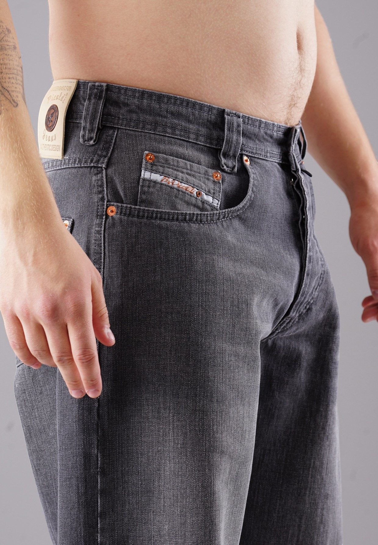 PICALDI Jeans 5-Pocket-Jeans Zicco 471 Graphit (1-tlg) 5-Pocket-Jeans