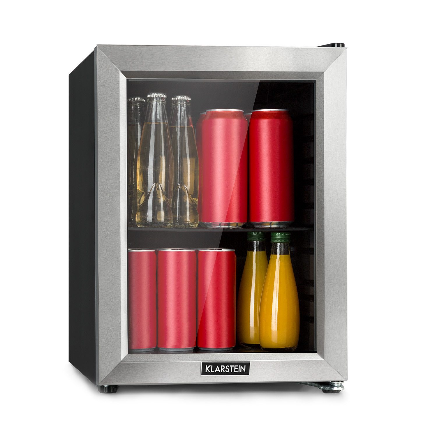 Klarstein Table Top Kühlschrank Harlem, 50 cm hoch, 35 cm breit, Bier Hausbar Getränkekühlschrank Hotel Mini Fridge