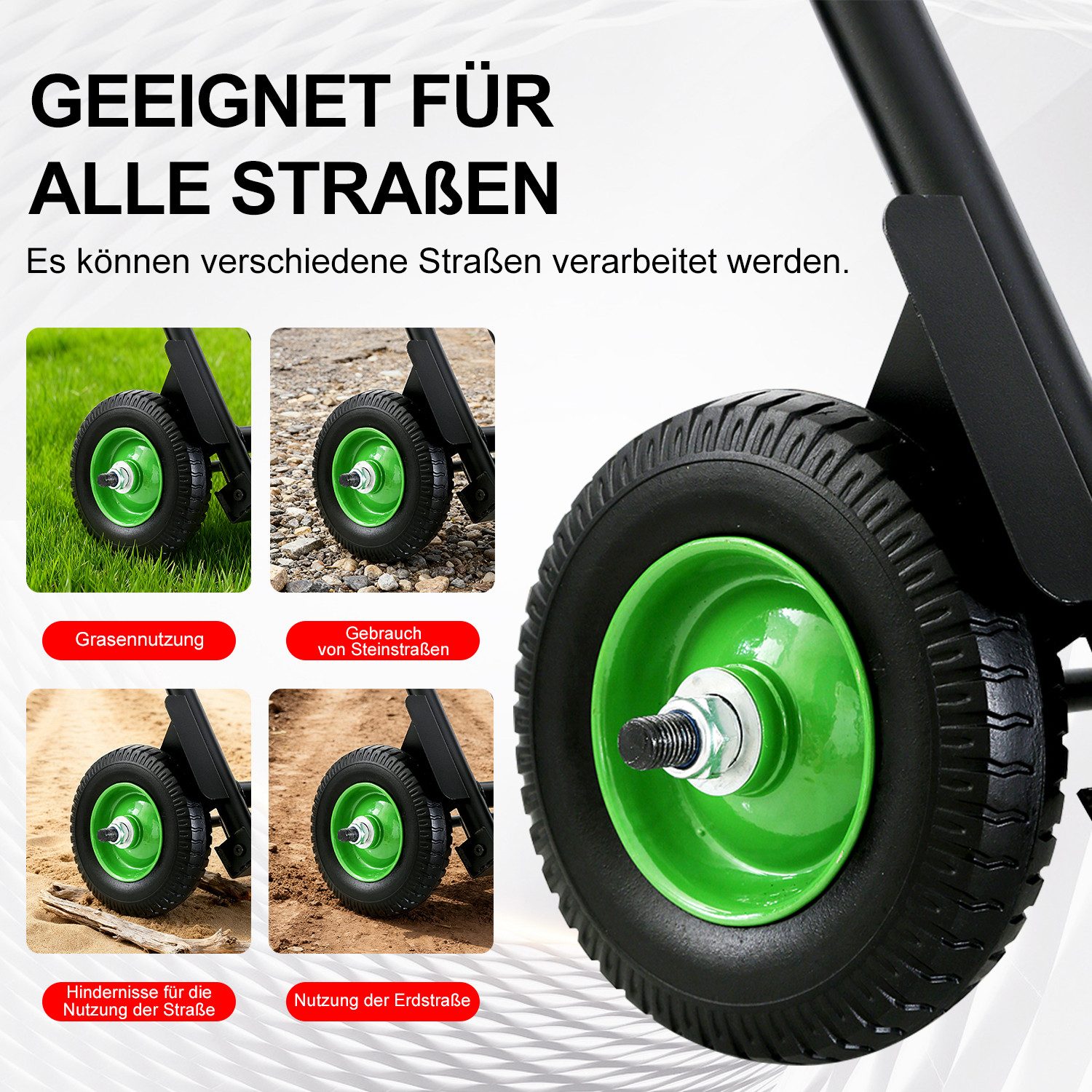 FOXSPORT Sackkarre Transportkarre bis 150 kg, klappbar, mit großen Gummirädern und stabilem Metallrahmen – Bild 3 von 5