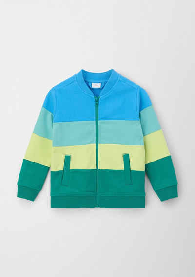 s.Oliver Sweatjacke Sweatjacke im Colour Blocking