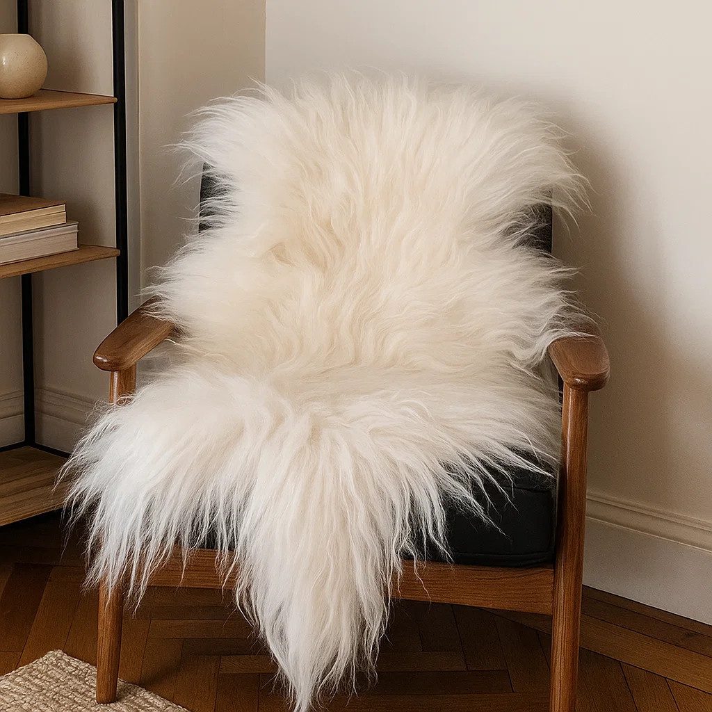 Provellus Fellteppich Island Schaffell weiß – Naturprodukt, ökologisch gege günstig online kaufen