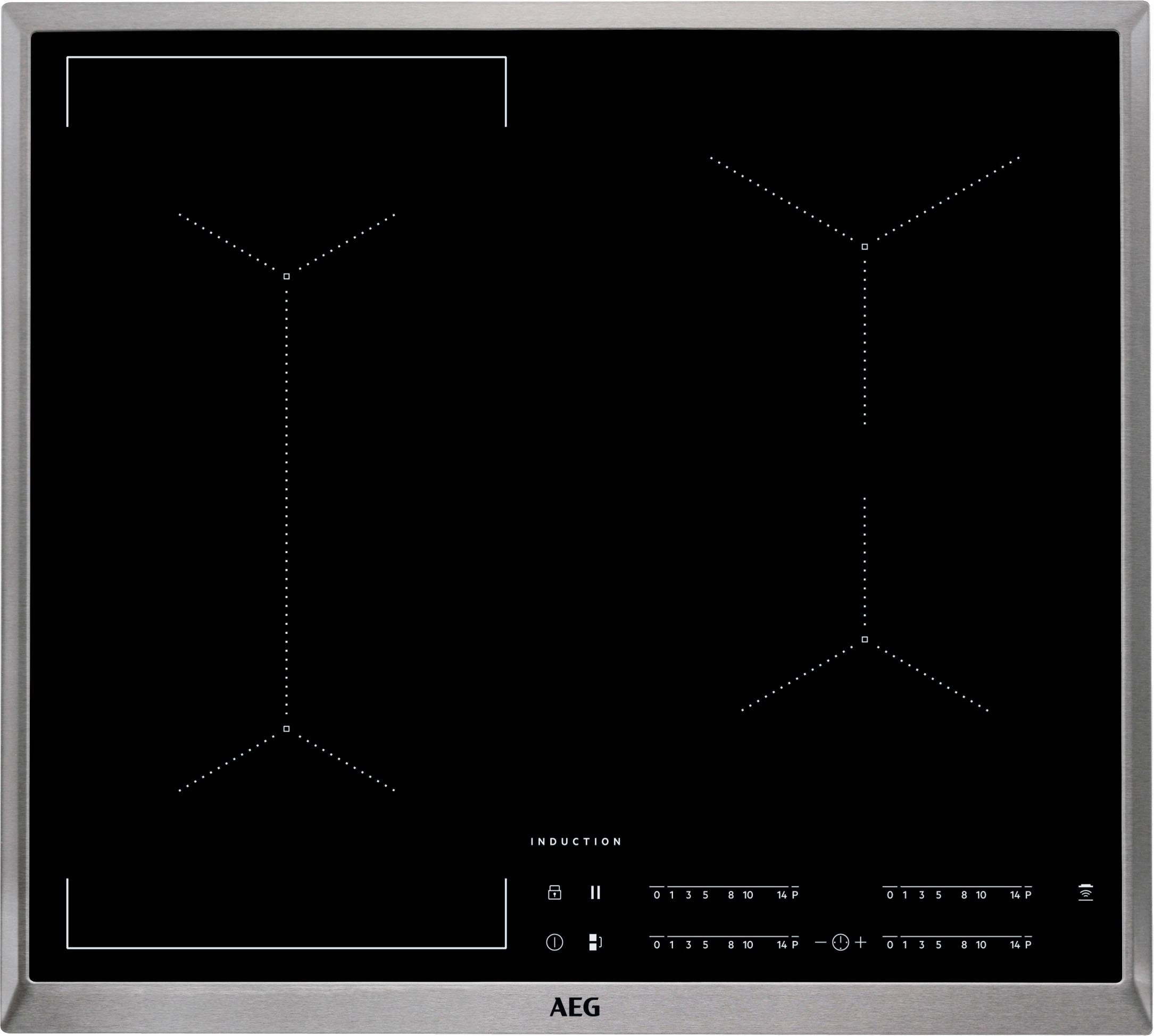 AEG Funktion - IKE64441XB, Hob²Hood mit edelstahlfarben Induktions-Kochfeld