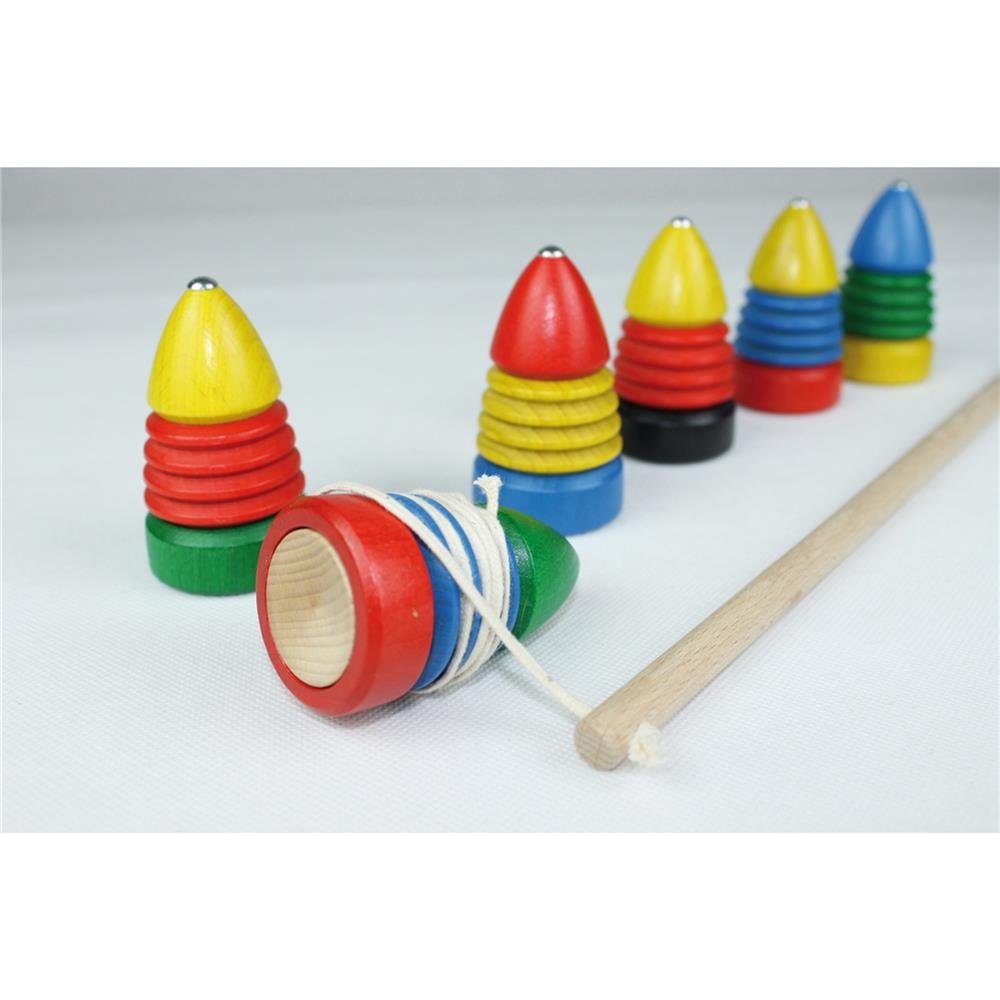 Bartl Spiel Peitschenkreisel, Kreisel und Peitsche, für Kinder ab 5 Jahren, 1 Stück zufällig