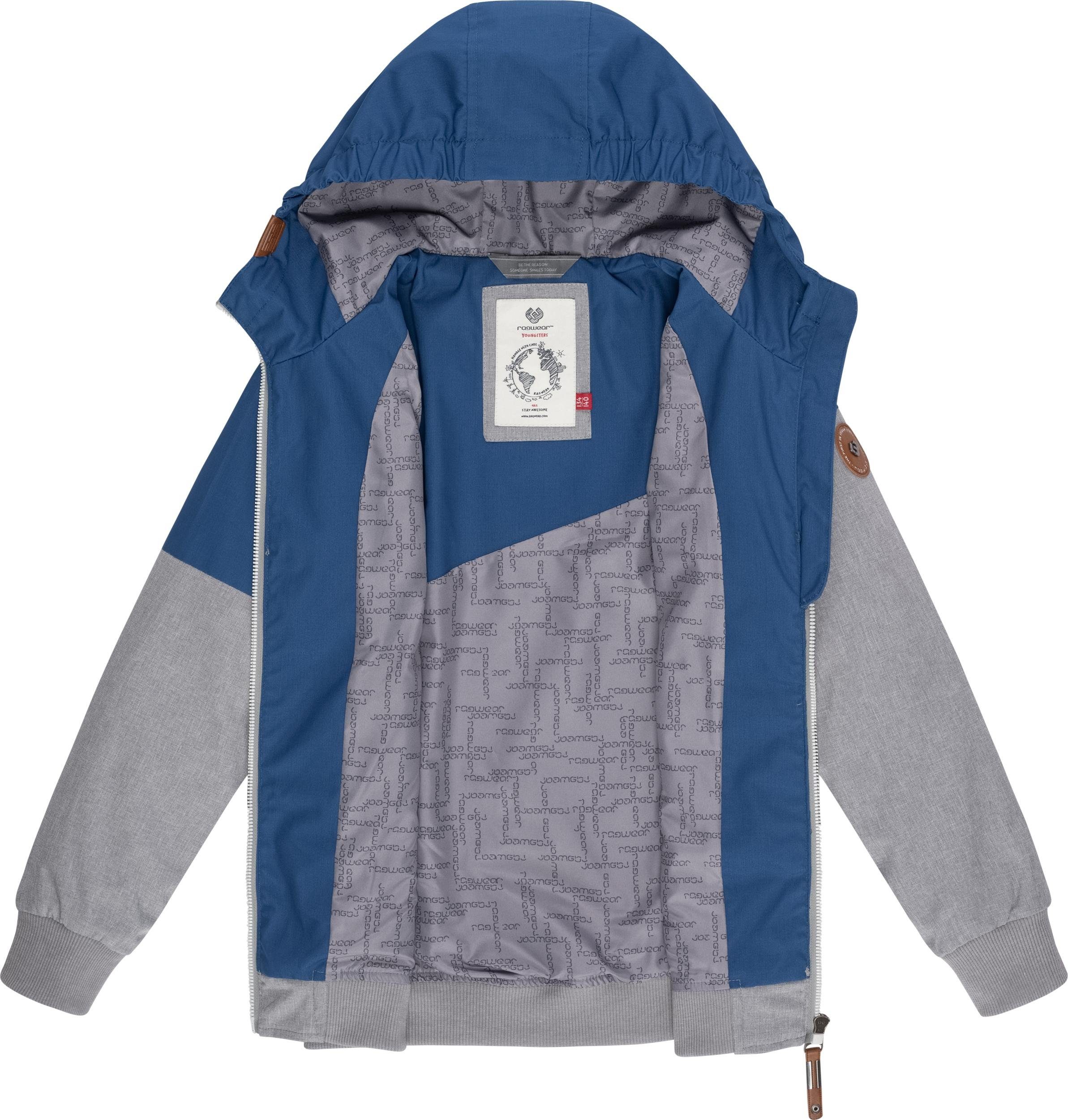 Jowell Outdoorjacke Ragwear mit Kapuze Jungen II Jacke blau sportliche