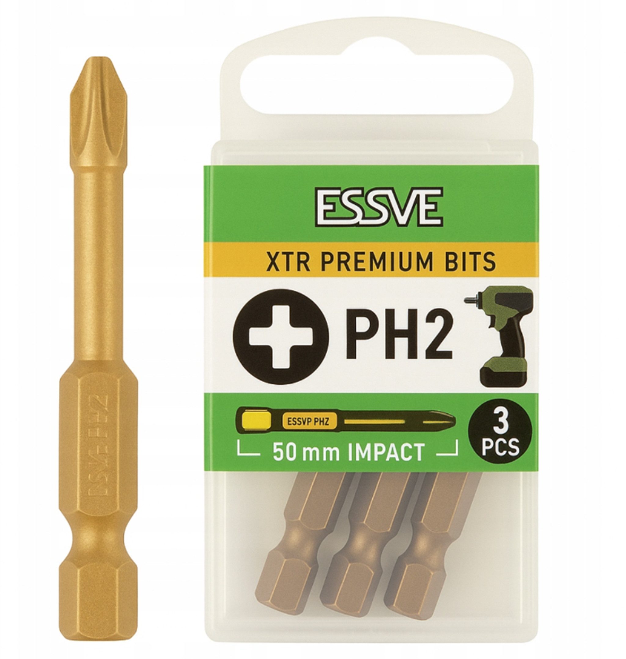 25 Draumet Kreuzschlitz-Bits Aus S2-Stahl – PH1/PH2/PH3 & PZ1/PZ2/PZ3 (25 Mm, Mit Box)