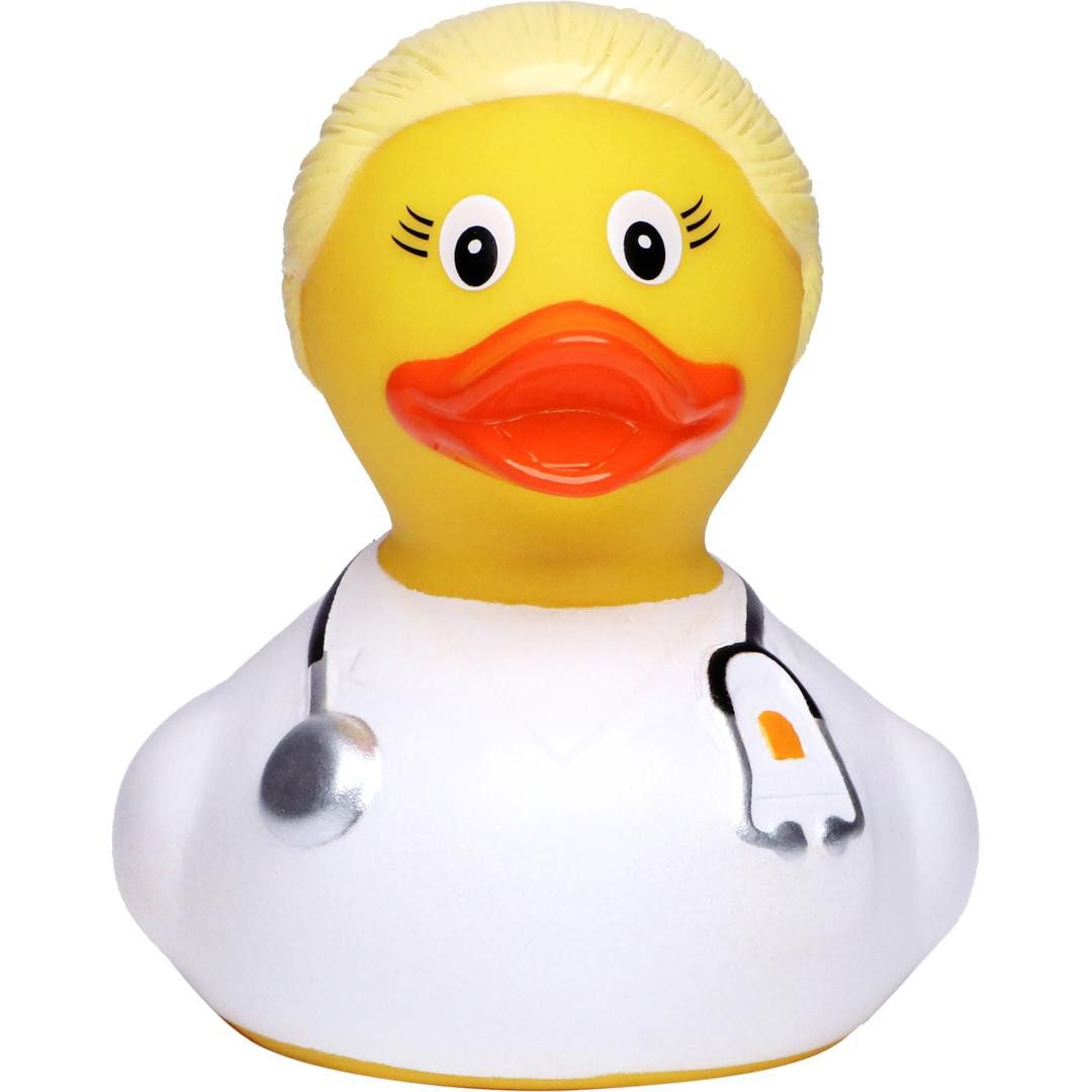 mbw Badespielzeug Schnabels, Badeente, Ente Rettungdienst, Berufsenten, Notarzt (1-tlg), Ärztin / Scherzartikel, Kollektion Geschenke