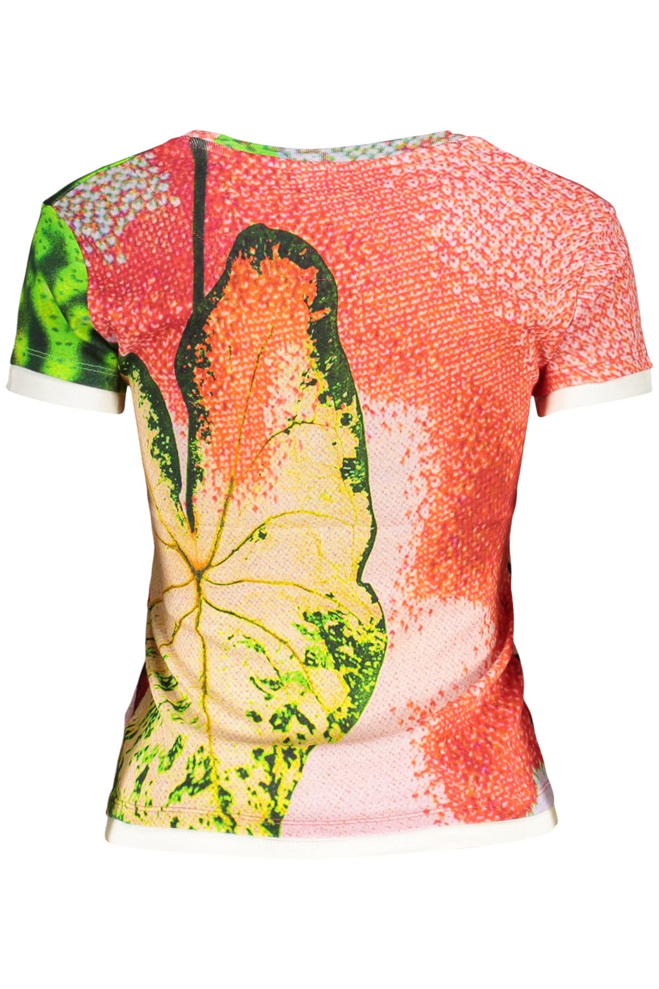 Desigual T-Shirt Stilvolles rotes Damen-Kurzarmshirt mit Muster und günstig online kaufen
