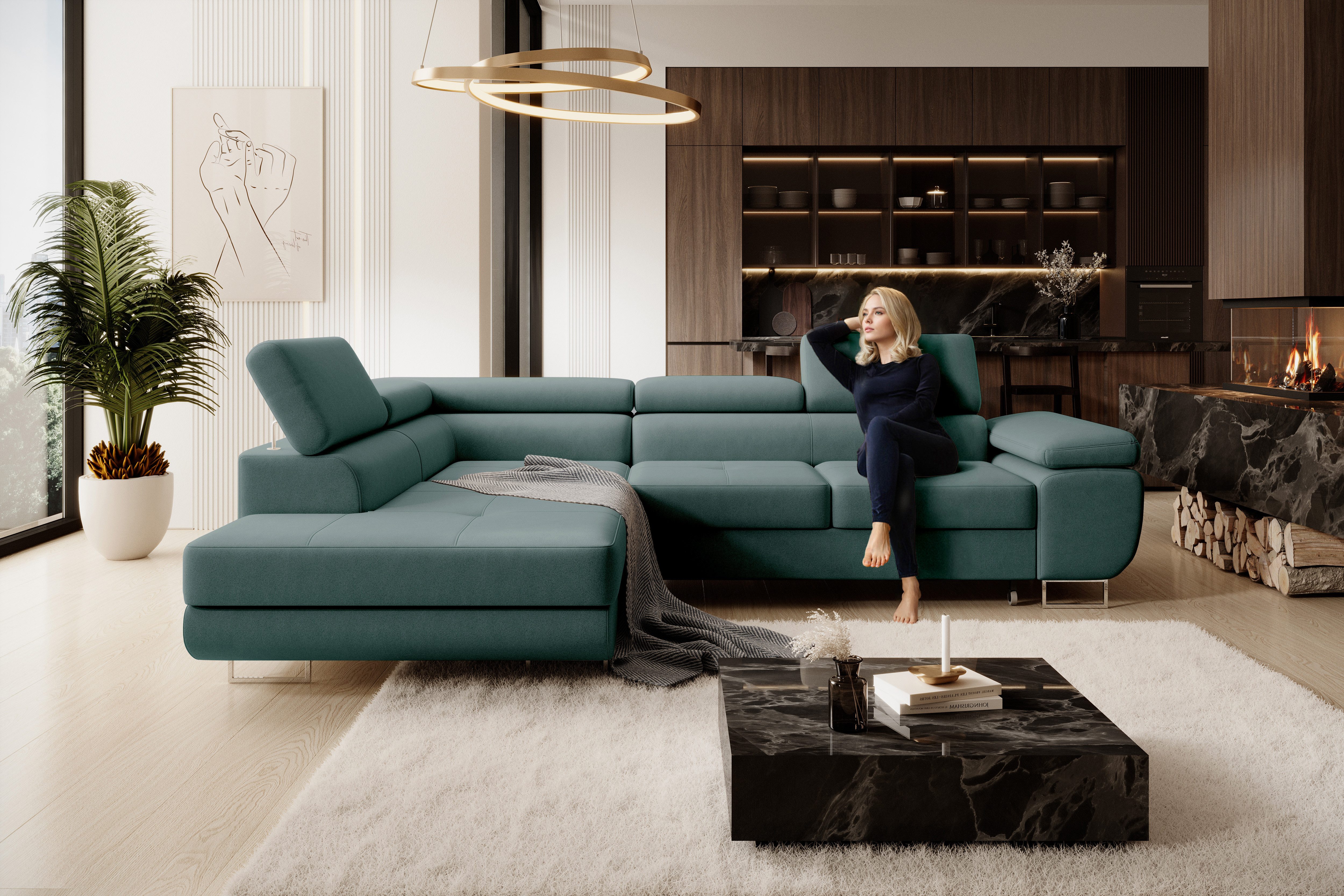 NEXT COLLECTION Ecksofa Wild, mit Schlaffunktion, mit Bettkasten, Easy Clean Stoff