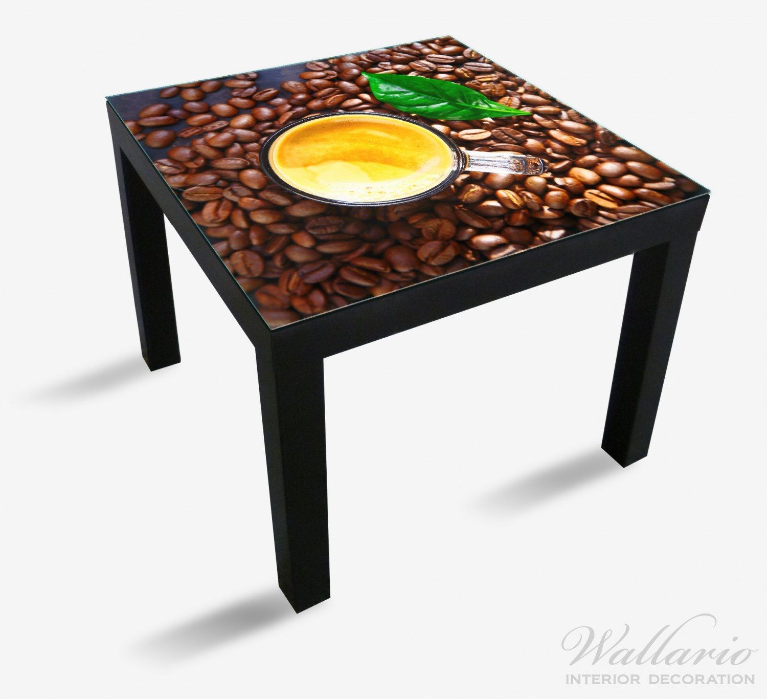 Lack Kaffee und (1 St), für Bohnen Wallario Ikea geeignet Tischplatte Tisch