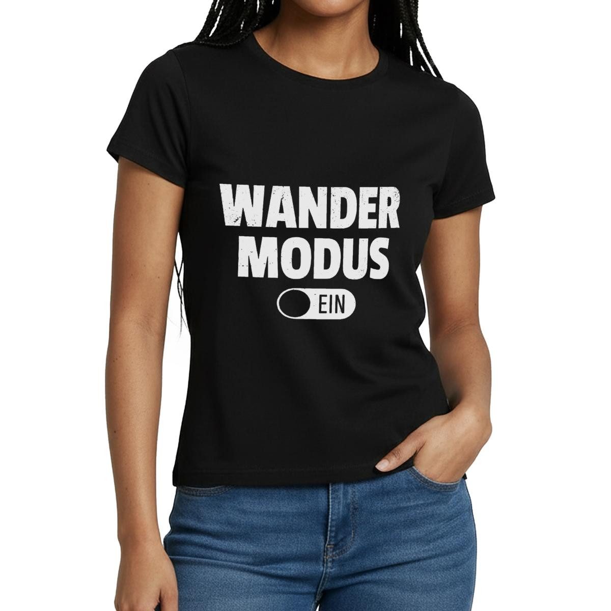 T-Shirt Wandermodus Ein Frauen T-Shirt