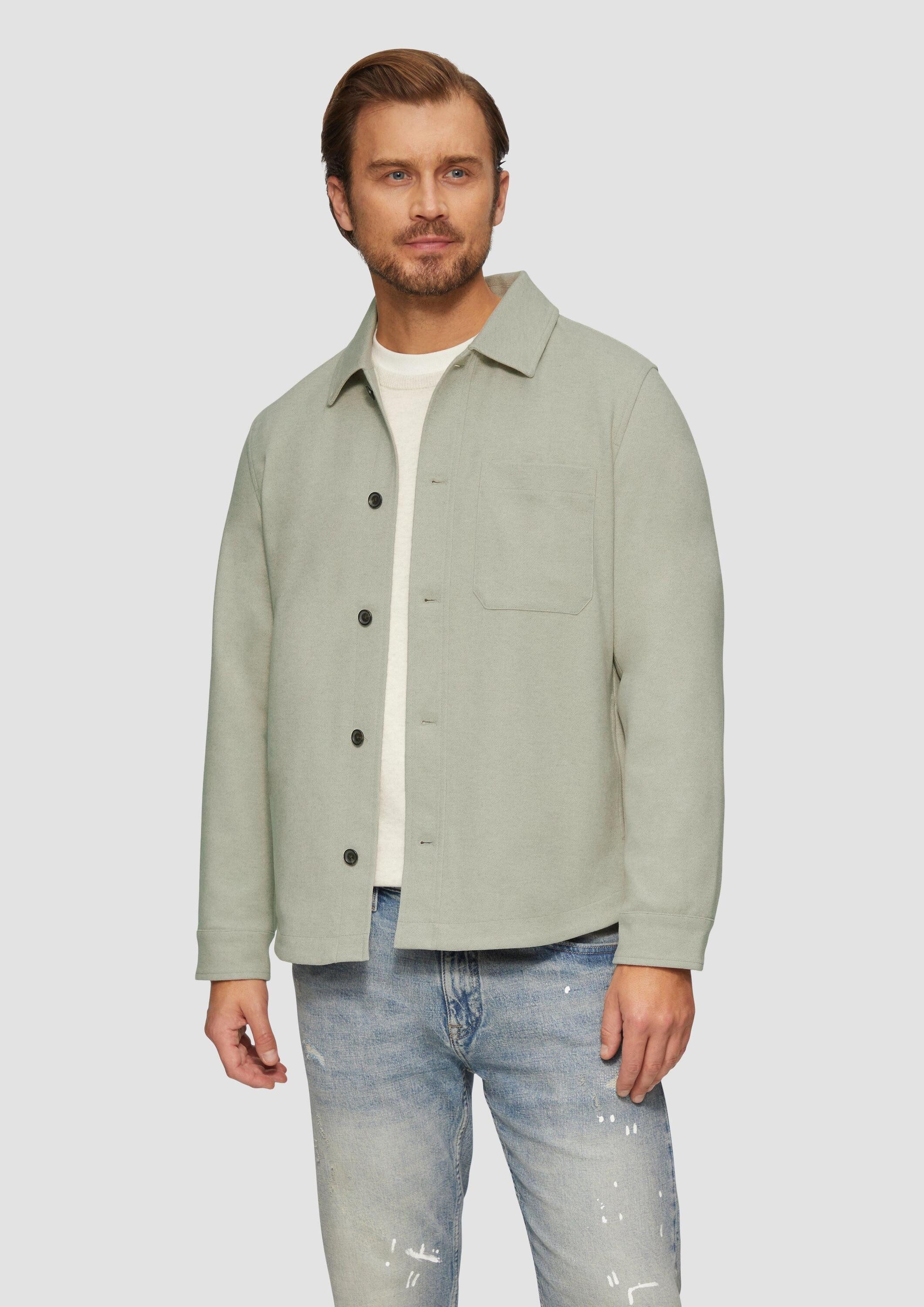 s.Oliver Hemdjacke Outdoor-Jacke Gefüttertes Overshirt in günstig online kaufen