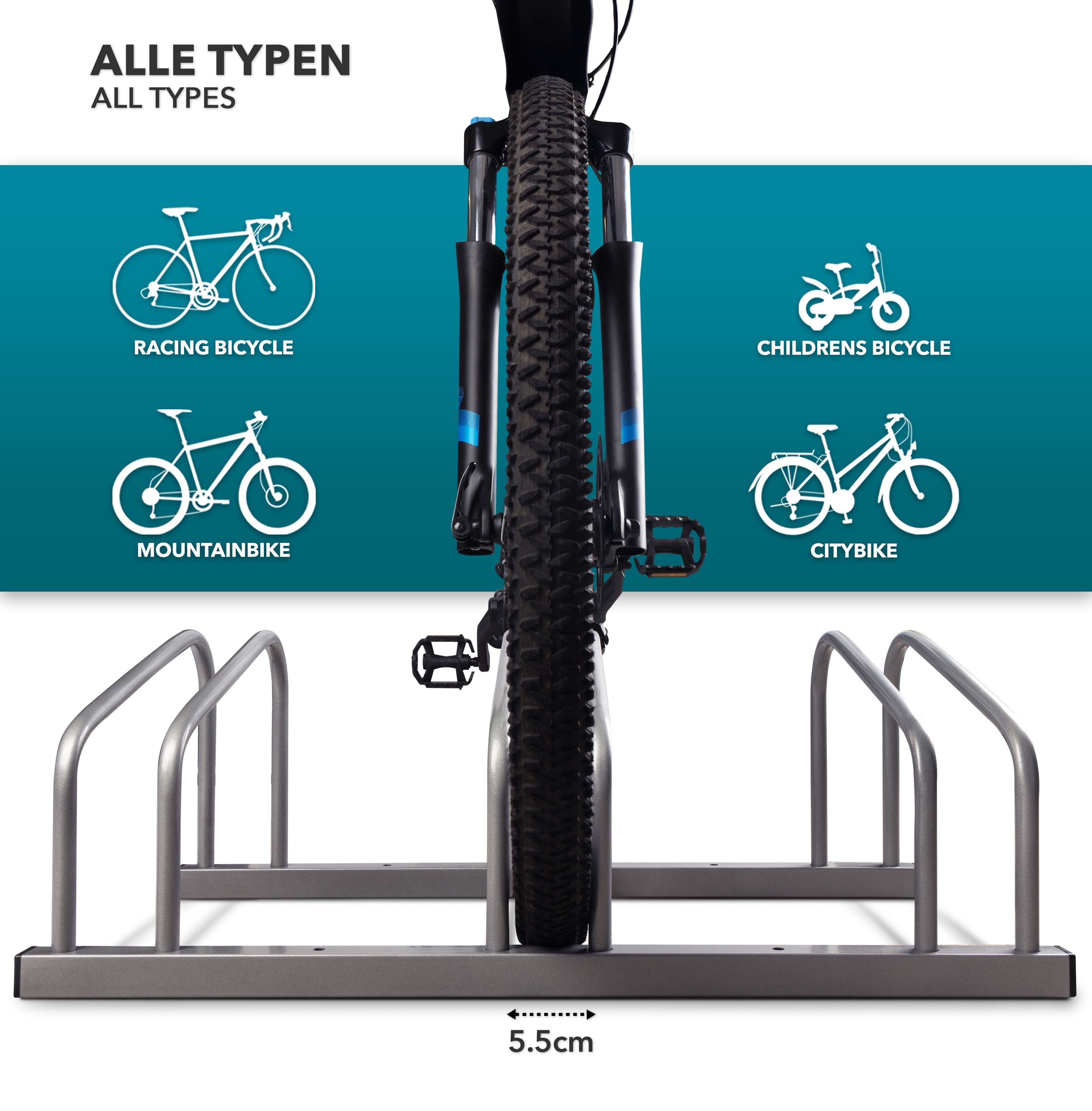 Kubus Fahrradständer Levi, Verschiedene Größen – Bild 5 von 5