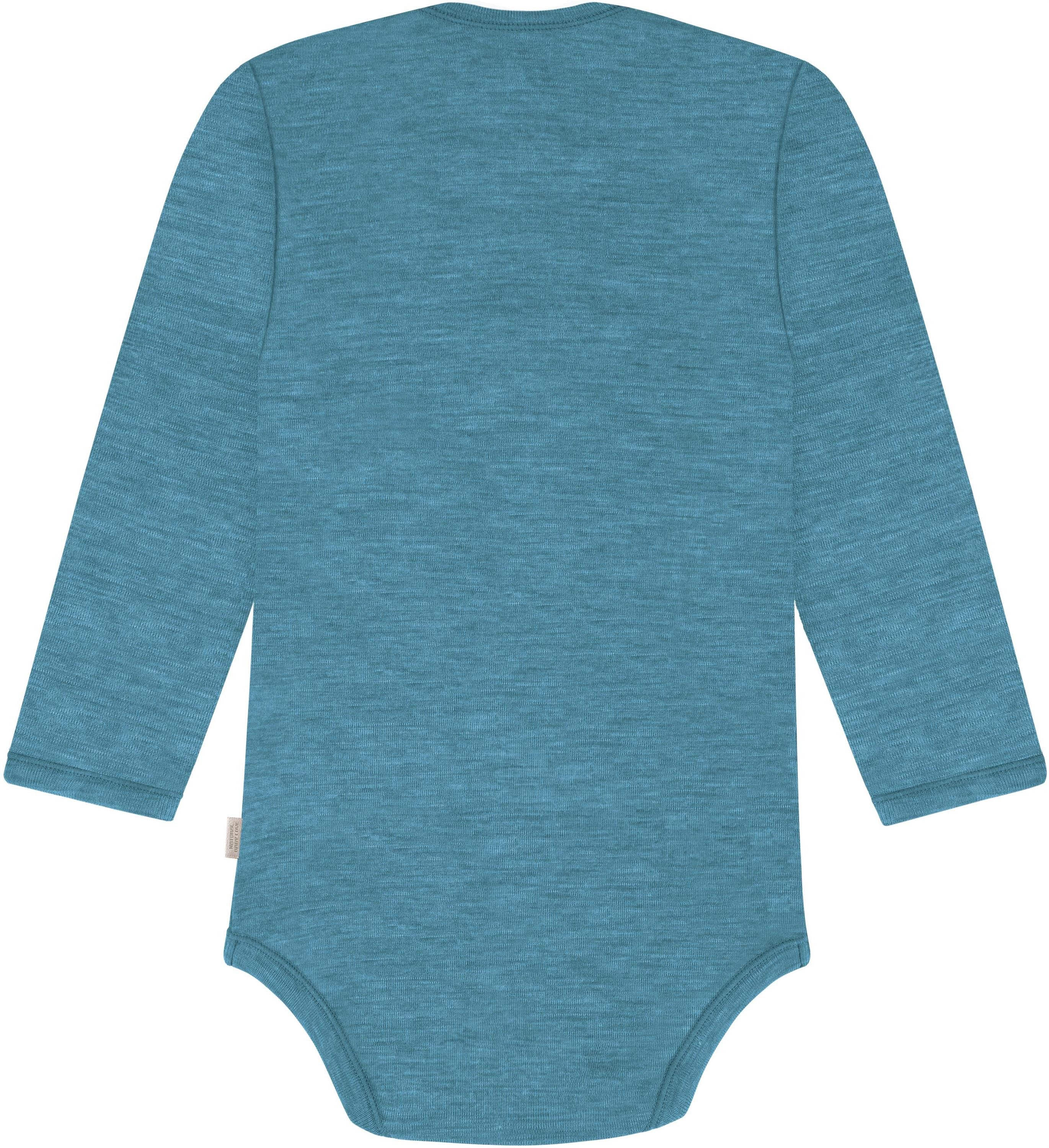 normani Langarmwickelbody Baby Merino Body Langarm Auckland Langarm Body mit Umschlag - Strampler Einteiler aus 100 % Merinowolle