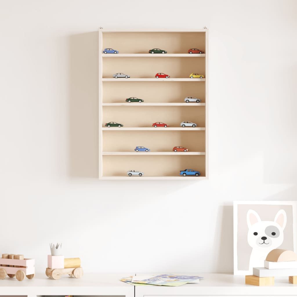 vidaXL Regal Sammlervitrine aus Holz mit 6 Regalen 40x8,5x55 cm, 1-tlg. günstig online kaufen