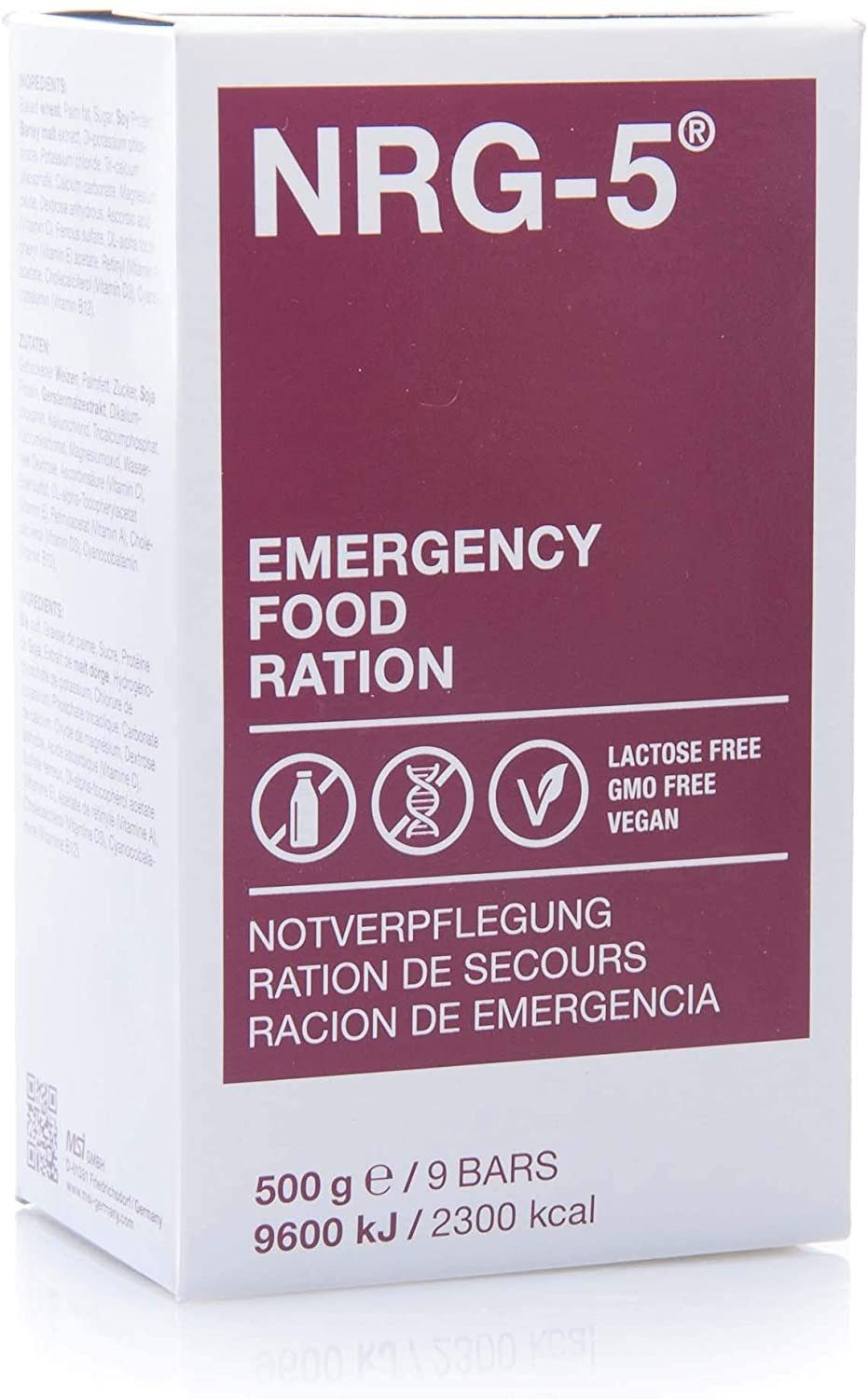 Vorratsdose NRG-5® Notration Langhaltbar EPA 1 Tag Langhaltbar