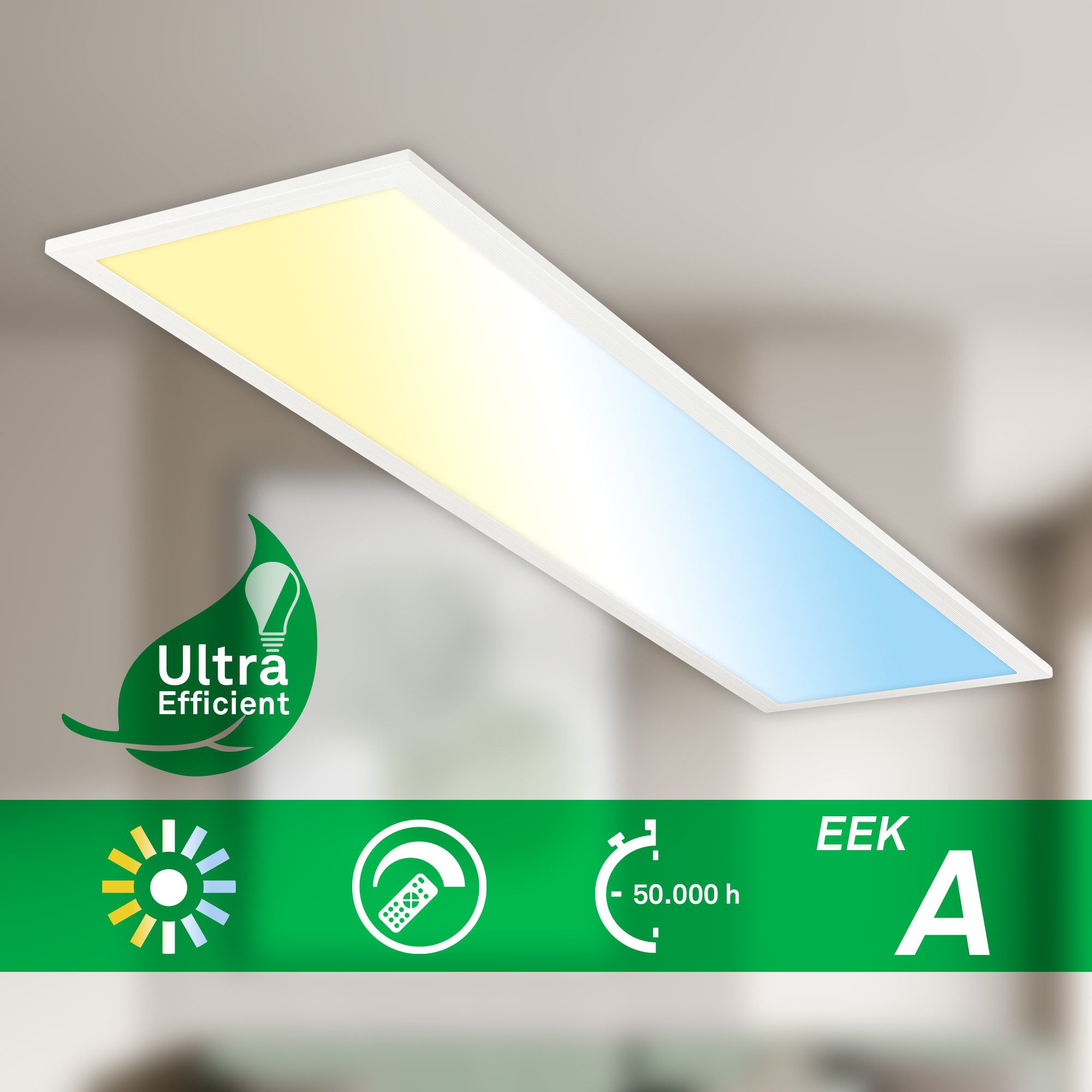 Briloner Leuchten Deckenleuchte LED Panel ultraflach versch. Varianten, CCT günstig online kaufen