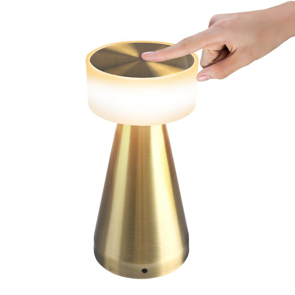yozhiqu Bettleuchte Kabellose LED-Tischlampe, berührbares Nachtlicht, Esstischlampe, Intelligente Touch-Steuerung oben mit 3 Heligkeitsstufen,rutschfestes