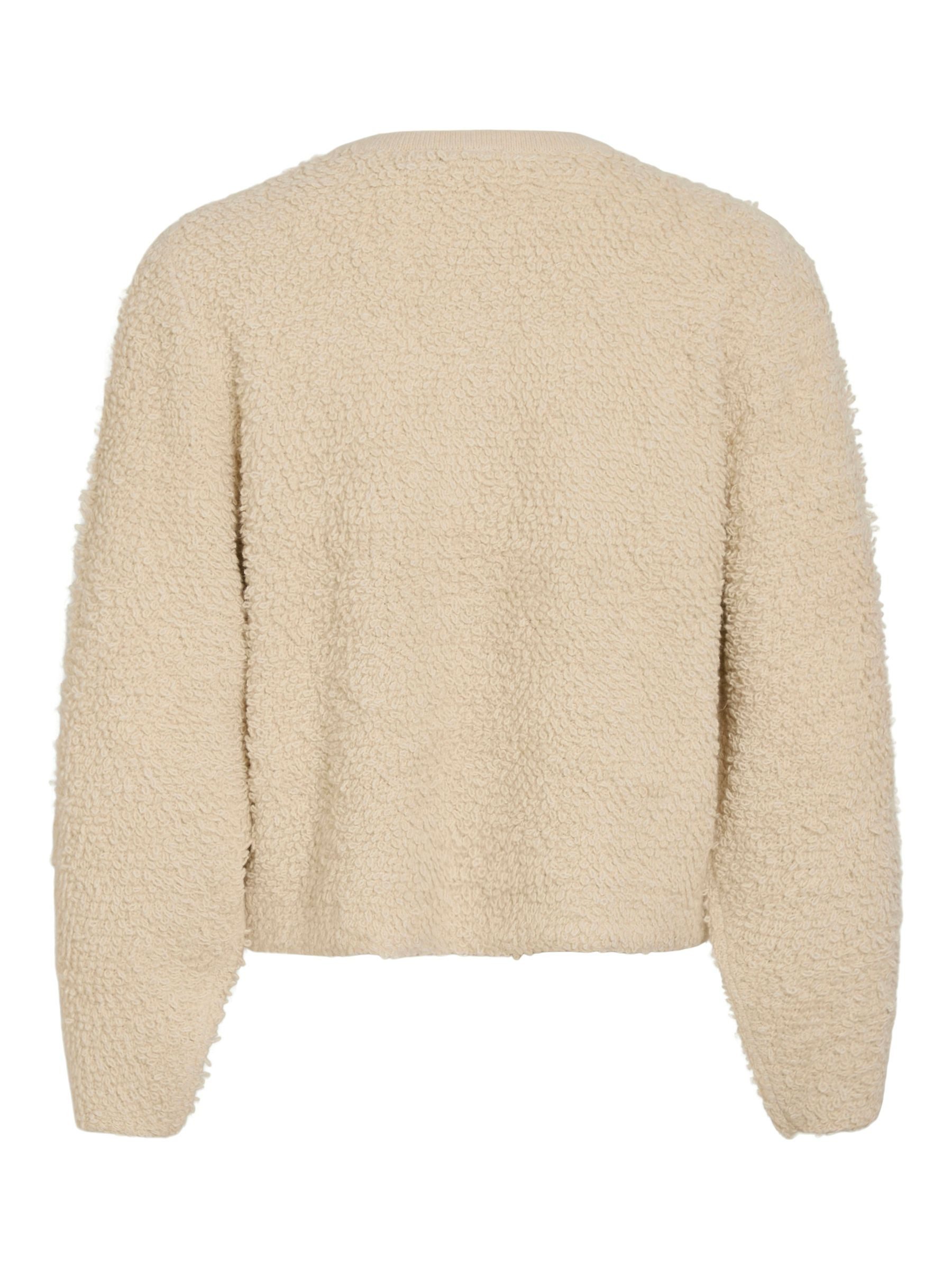 Vila Cardigan Kuscheliges Design mit Knöpfen (1-tlg) VIPAZA O-NECK L/S KNIT JACKET/1