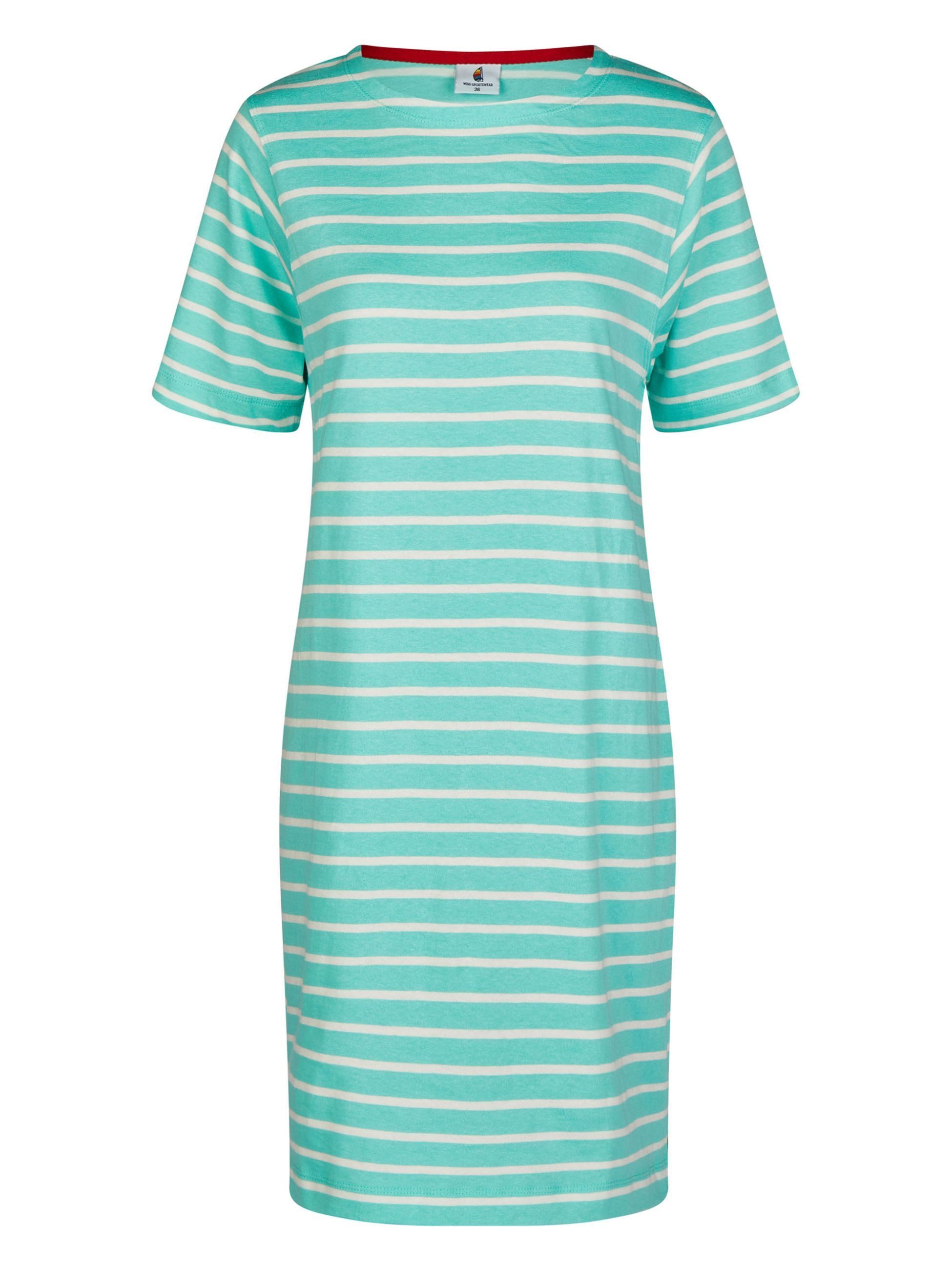 Wind sportswear Sommerkleid Damen Kurzarmkleid gestreift, günstig online kaufen