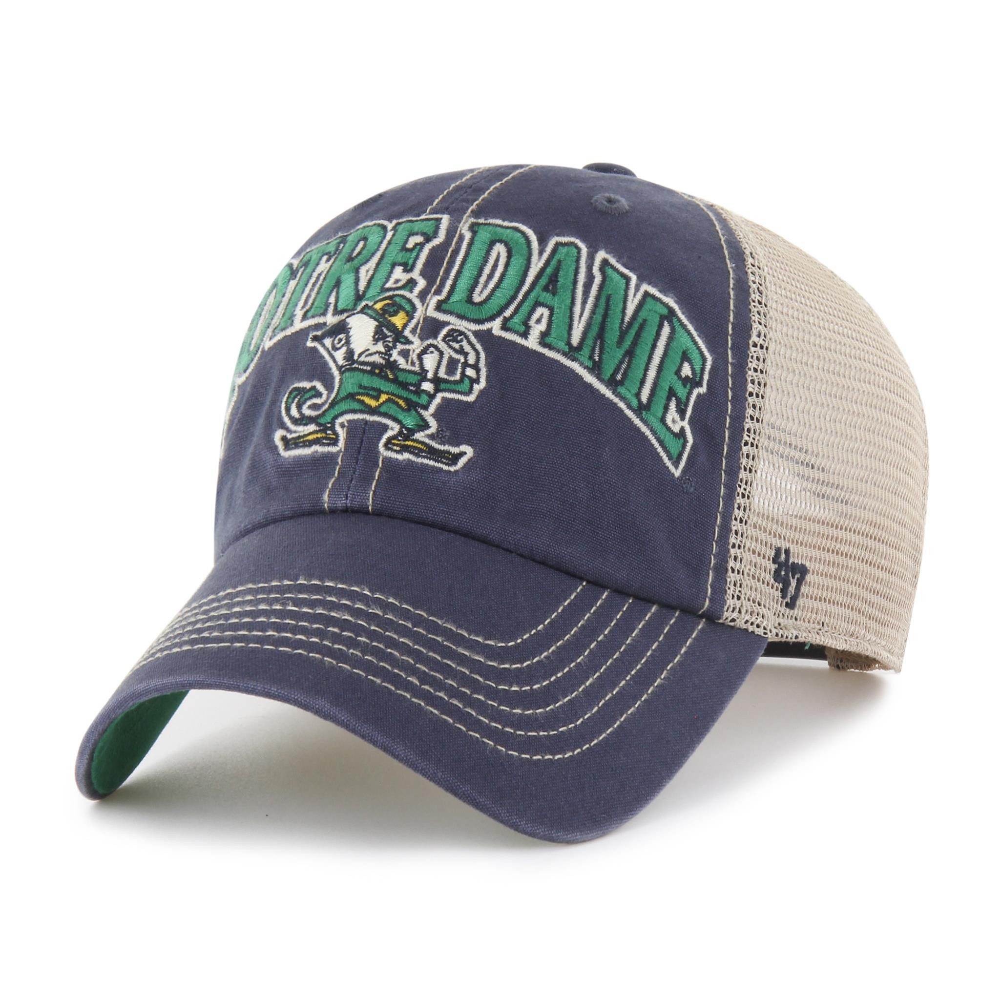 '47 Brand Baseball Cap '47 Brand NCAA Cap Tuscaloosa CLEAN UP Notre Dame Fighting Irish Navy (Basecap, Basecap, Clean Up Cap, Meshcap) Used-Look (Garment Wash)