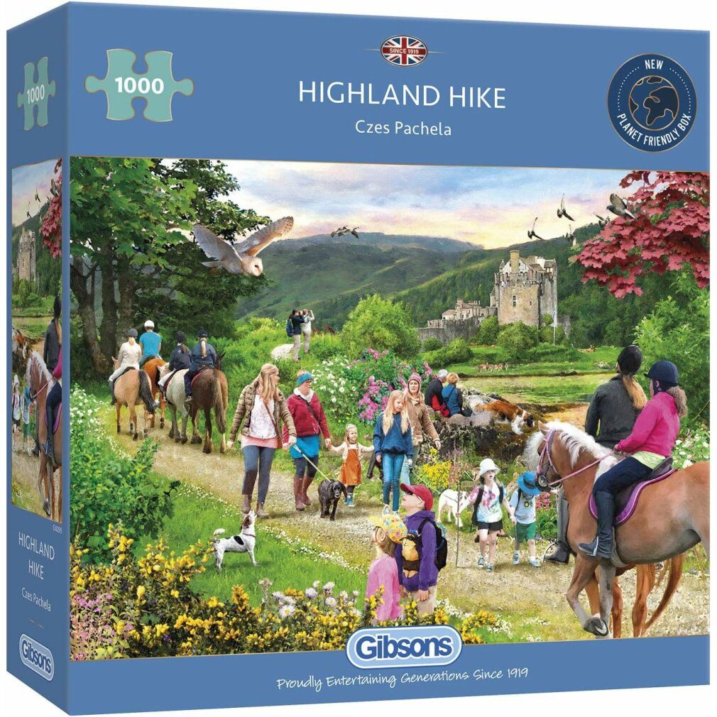 GIBSONS Puzzle Puzzle Reise in die schottischen Highlands 1000 Teile, Puzzleteile