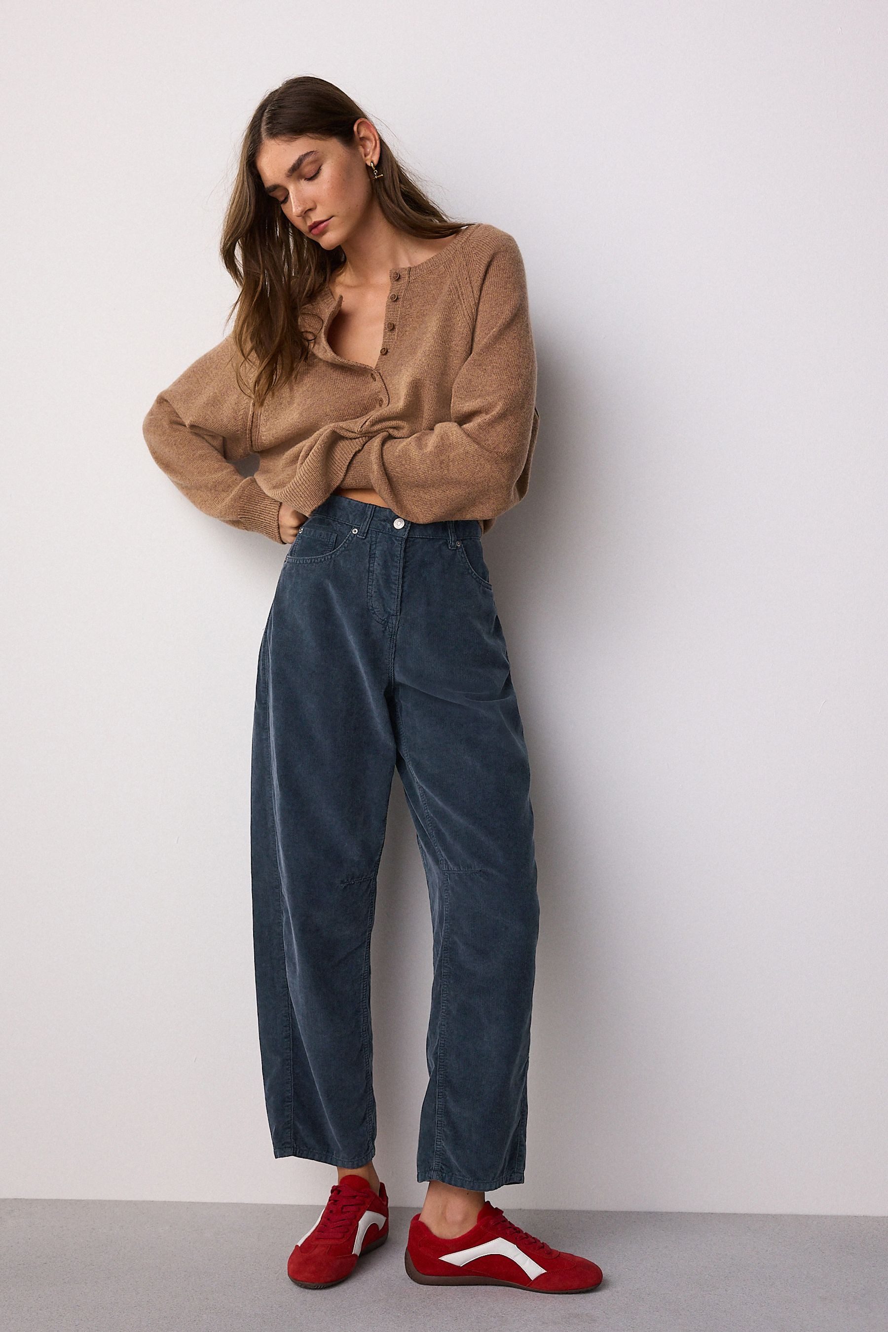 Next Cordhose Cord-Hose im Barrel-Schnitt (1-tlg)