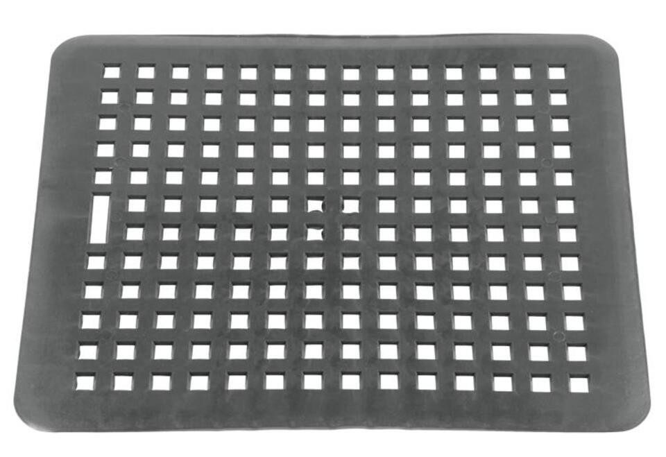 Wüllner + Kaiser Abtropfmatte Spülbeckeneinlage eckig Kunststoff 31,5 x 27 cm grau