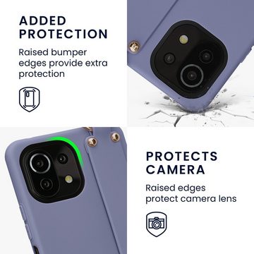 kwmobile Handyhülle Hülle für Xiaomi 11 Lite (5G) NE / Mi 11 Lite (5G), Handyhülle mit Schlaufe Ring - Handy Cover Case