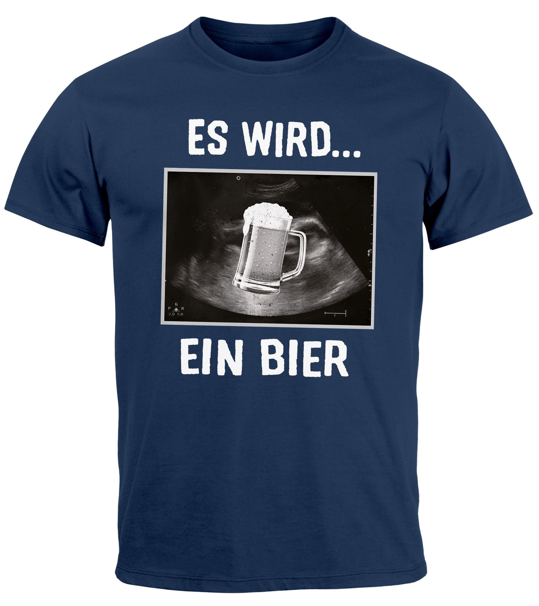MoonWorks Print-Shirt Herren T-Shirt Männer Bier günstig online kaufen