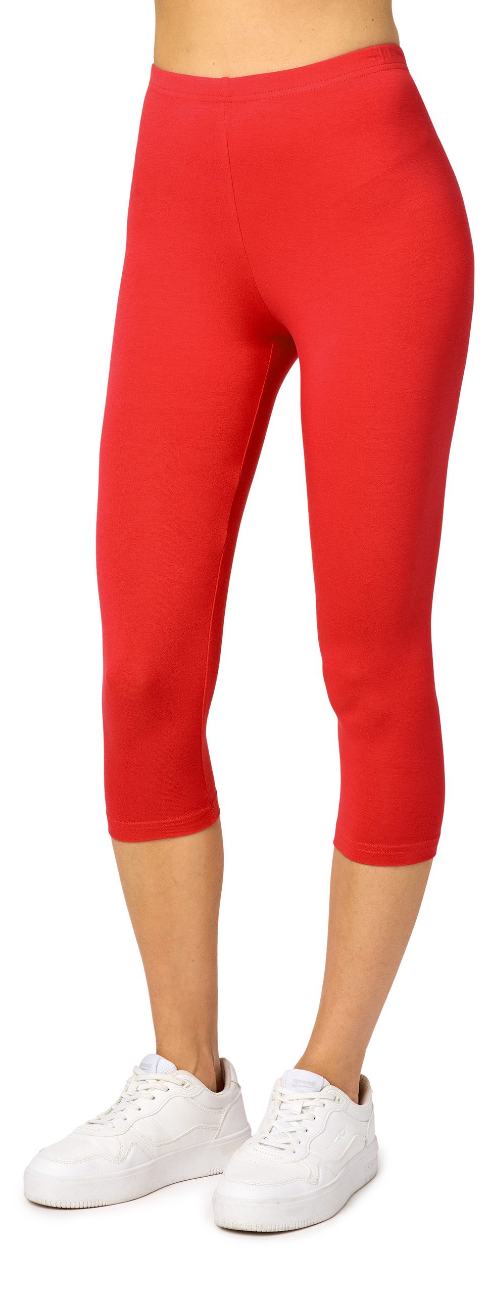 Merry Style Leggings Damen Frauen Caprihose 3/4 Hose MS10-144 (1-tlg) aus Viskose