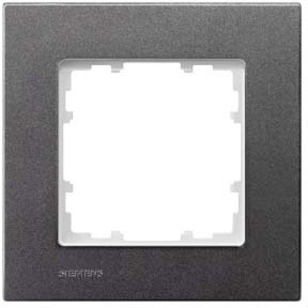 SIEMENS Steckdose Siemens Schalterprogramm 1fach Rahmen Delta Carbon 5TG11112 1 St.