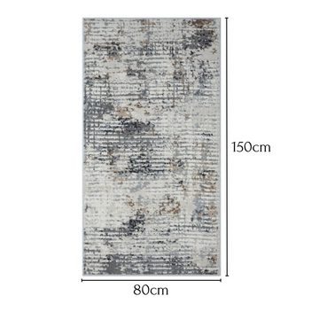 Teppich MY-RUG Mattis, Kurzflor-Teppich 150x80cm, Wohnando, rechteckig, Höhe: 10 mm, weich, gemütlich, mit schönem Muster, flachgewebt