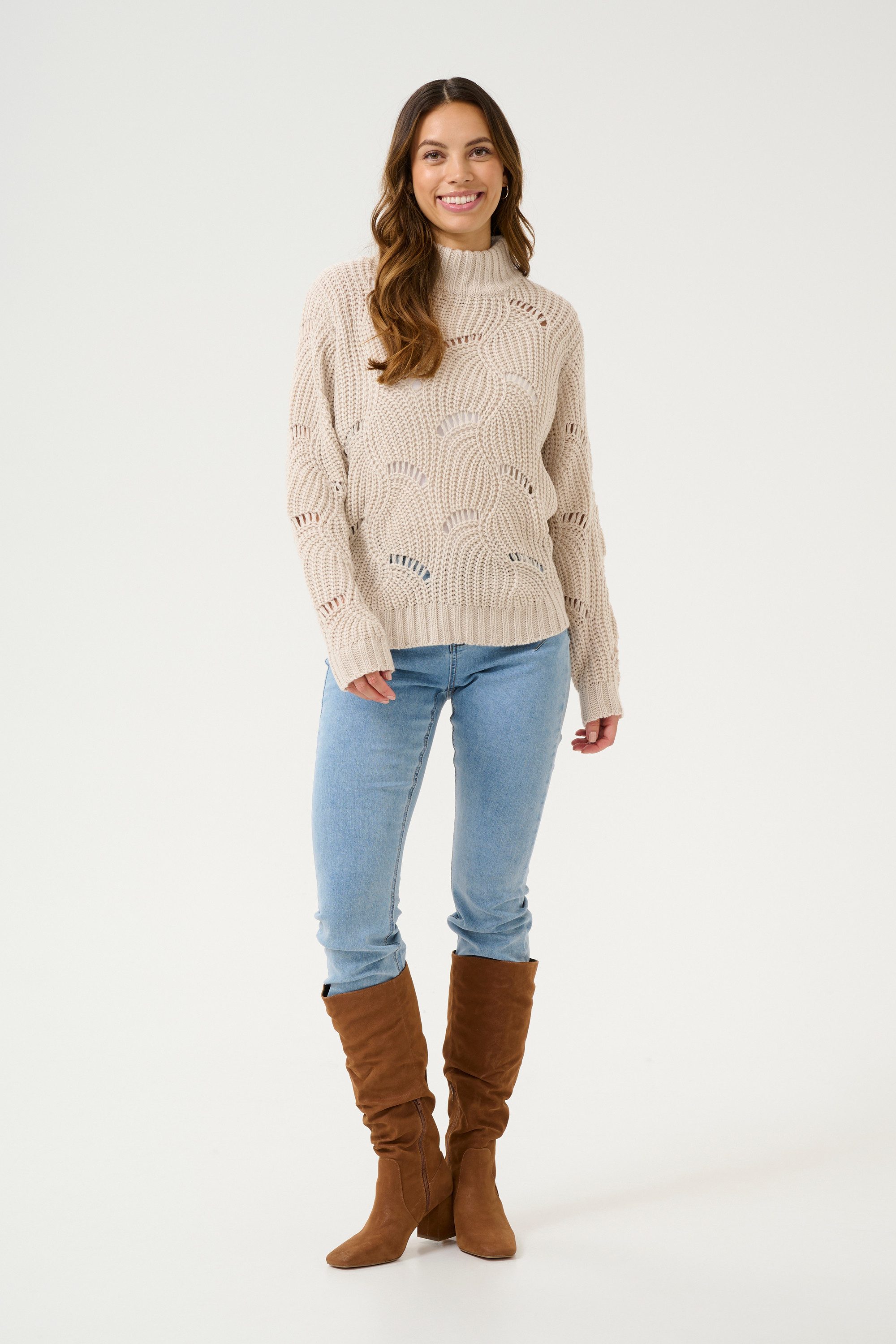 Cream Strickpullover Strickpullover CRMistletoe