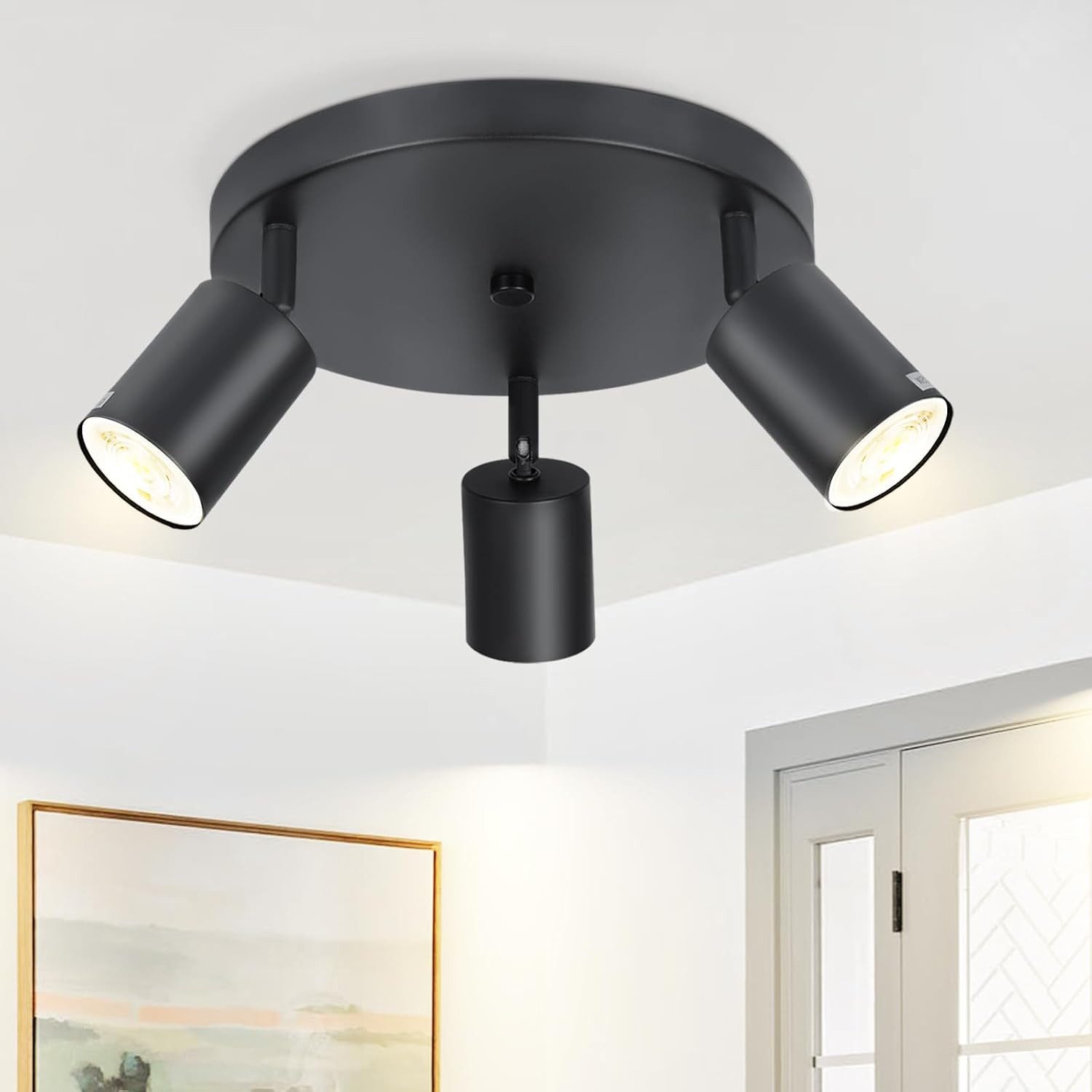 ZMH LED Deckenstrahler Modern Deckenleuchte- GU10 Drehbar Wandstrahler 350° günstig online kaufen