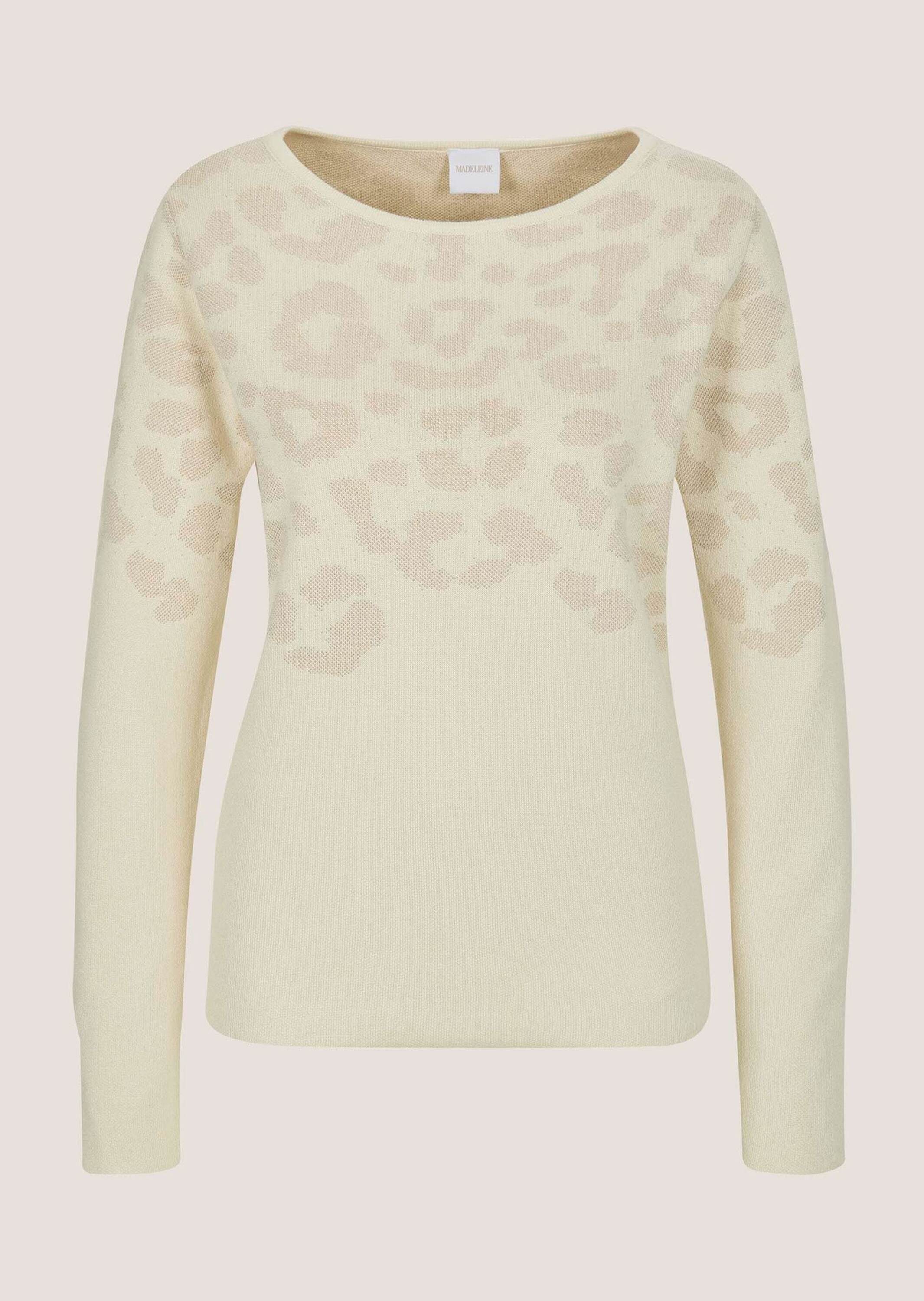 Strickpullover Jacquardpullover mit Animal-Design