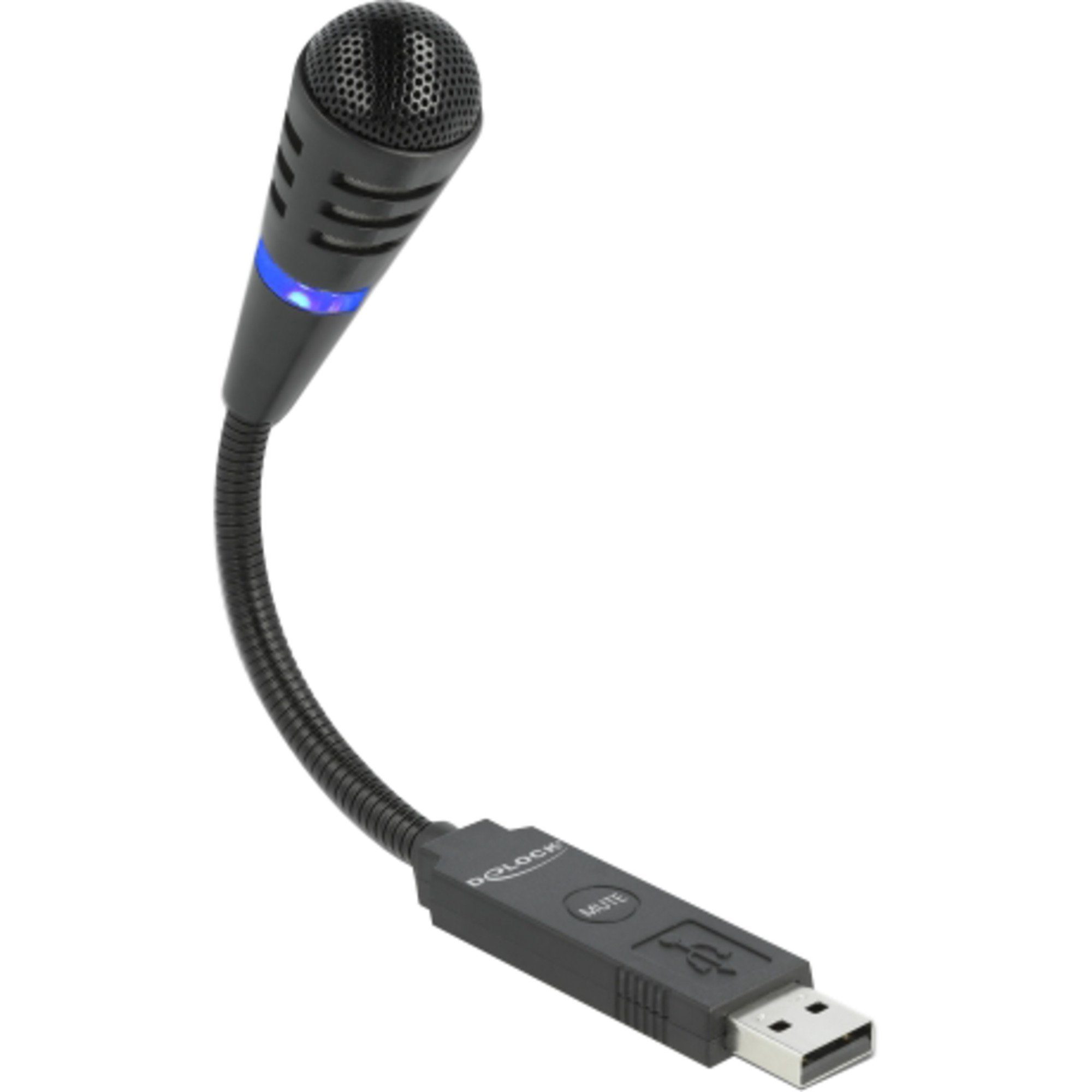 DeLOCK USB Gaming-Headset Mikrofon Delock Schwanenhals