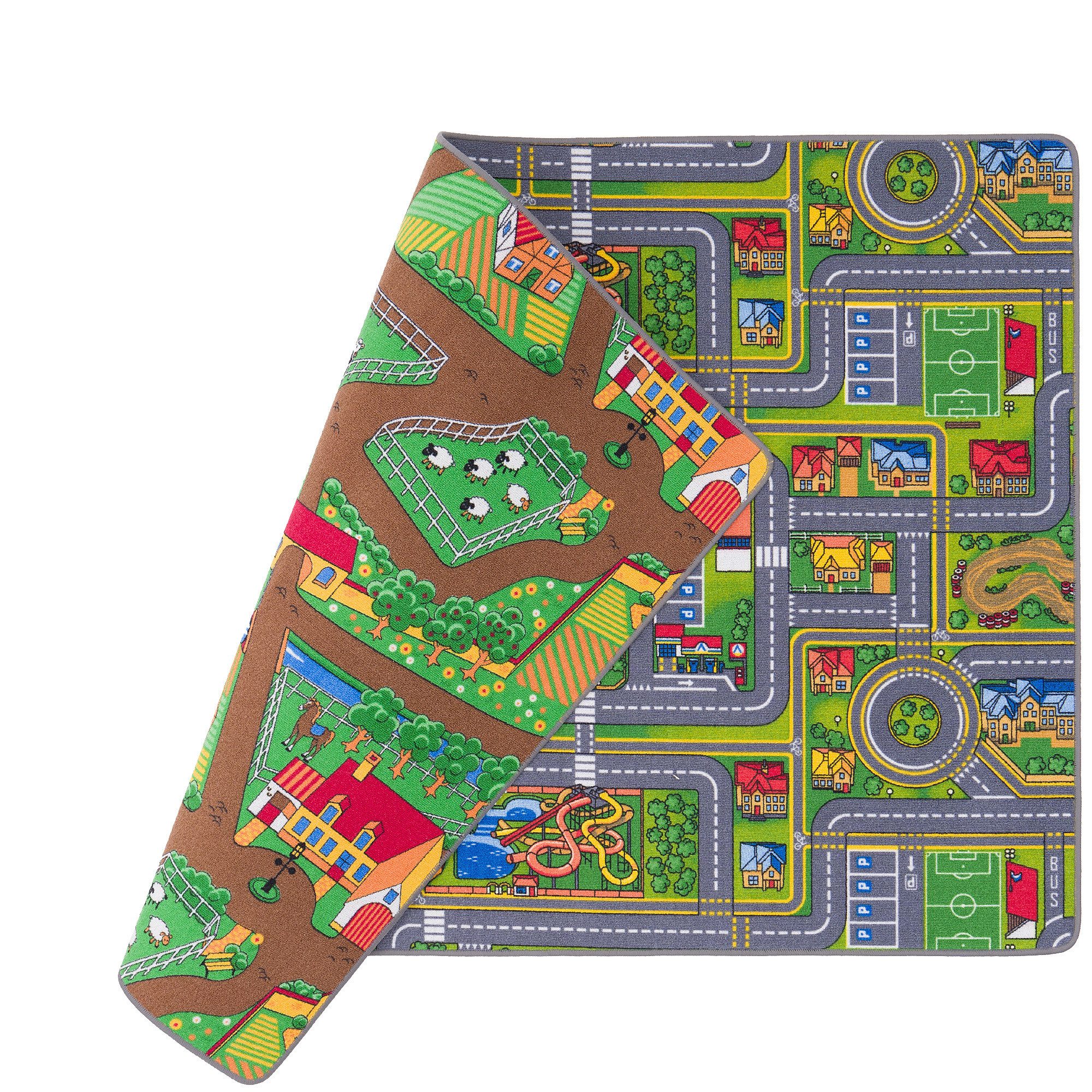 Snapstyle Kinderteppich Straßenteppich Beidseitig Straßenlandschaften, Rech günstig online kaufen