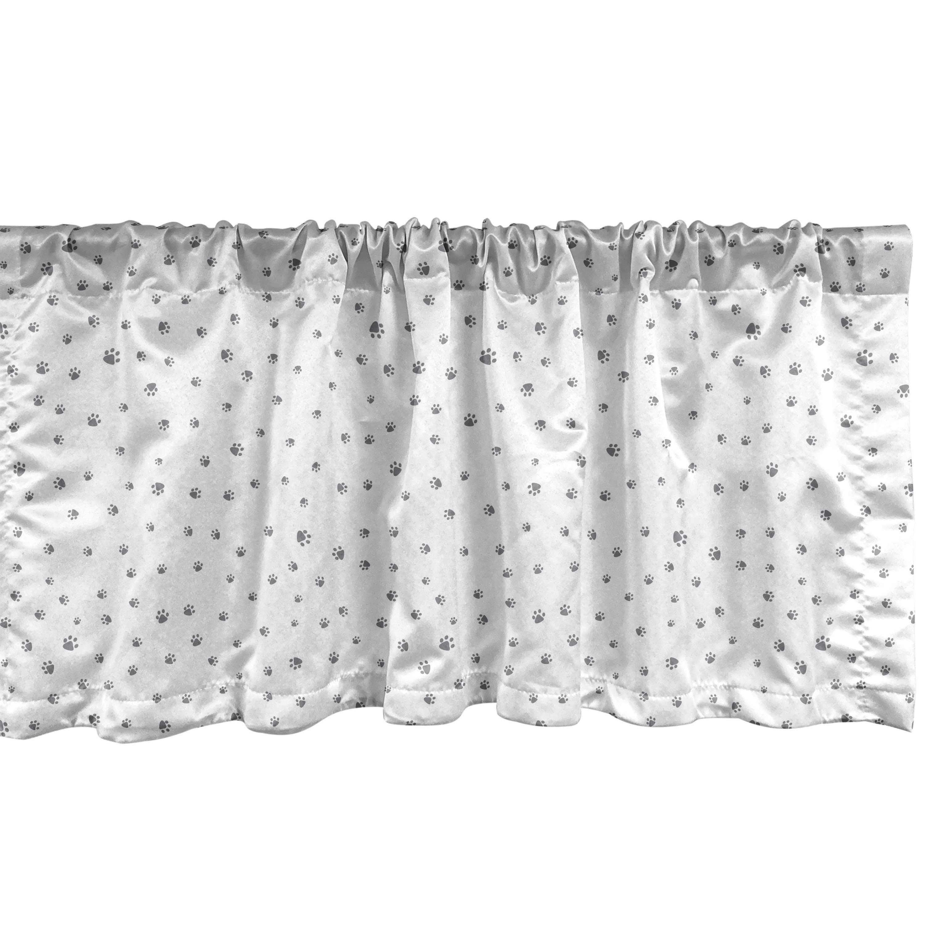 Scheibengardine Vorhang Stangentasche, Hundeliebhaber Dekor Küche Foot Tier Volant Microfaser, Prints mit für Schlafzimmer Abakuhaus
