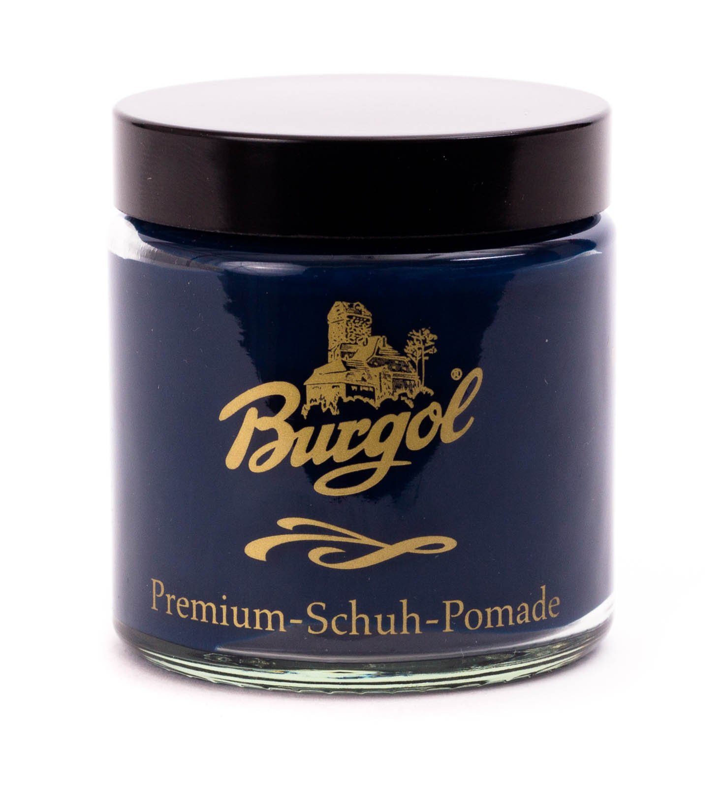 Burgol Reinigungsbürste BURGOL Premium Schuh Pomade 100ml BLAU