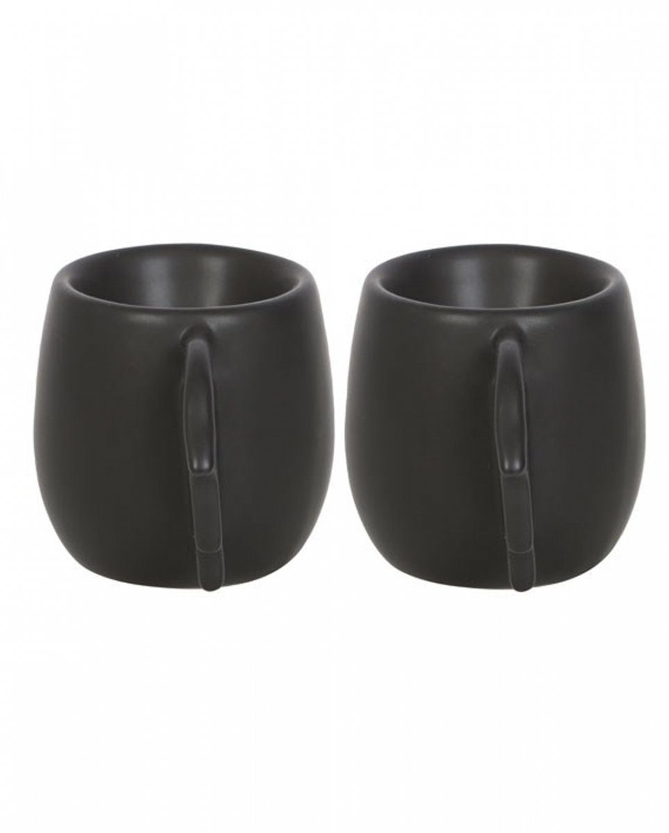 Horror-Shop Dekofigur Schwarze Gothic Eierbecher mit Fledermaus Flügeln günstig online kaufen