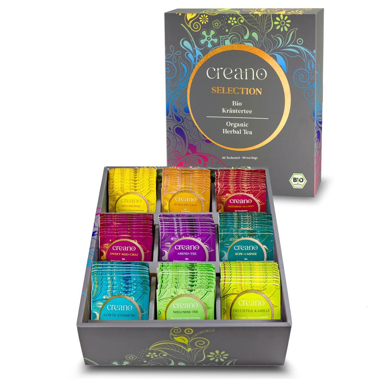 Creano BIO Kräutertees 90er SELECTION Box *² Im Teebeutel, 1 er 1 St., 0,18 g