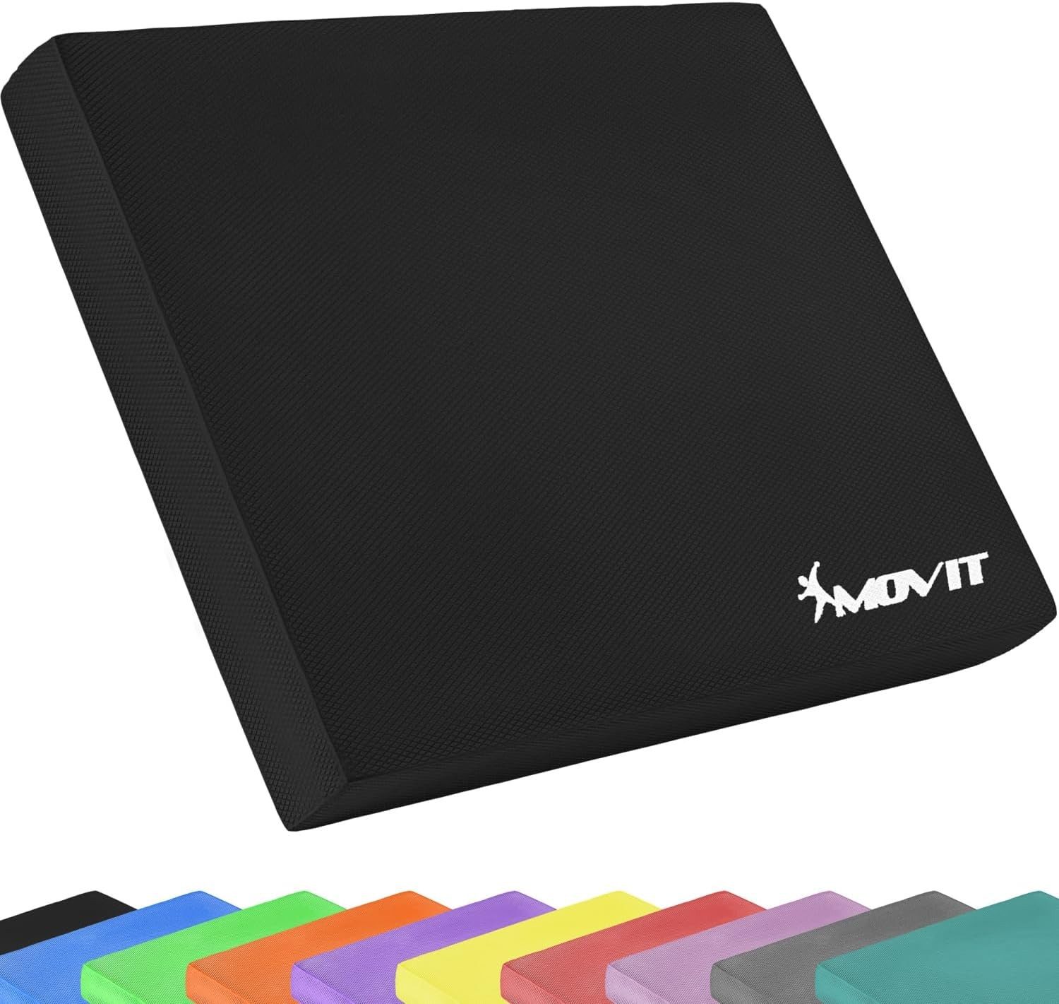 MOVIT Balanceboard Balance Pad Dynamic Base, 50 x 40 x 6 cm, Training für Gleichgewicht und Koordination, Balancekissen, 10 Farben