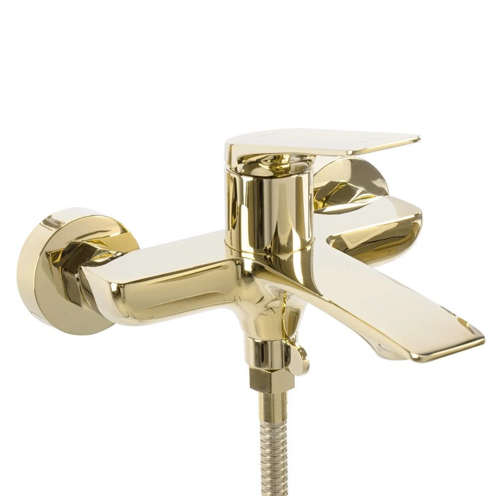 wohnwerk.idee Wannenarmatur Badewannenarmatur Gold Schwarz Matt günstig online kaufen