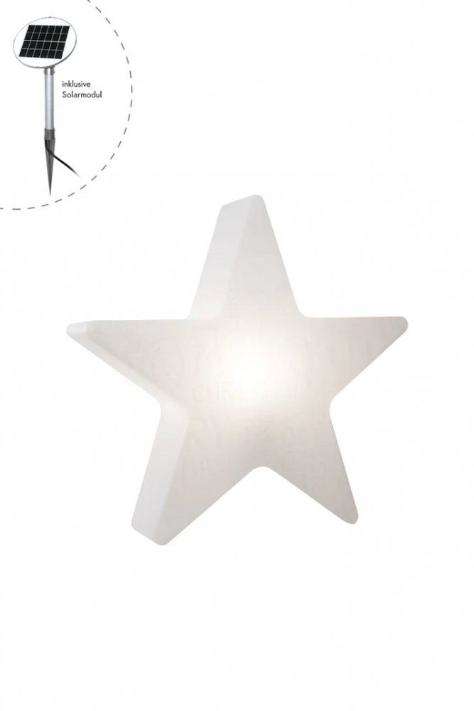 8 seasons design LED Stern 8 seasons - Shining Star Merry Christmas Durchmesser 60 cm weiß Solar