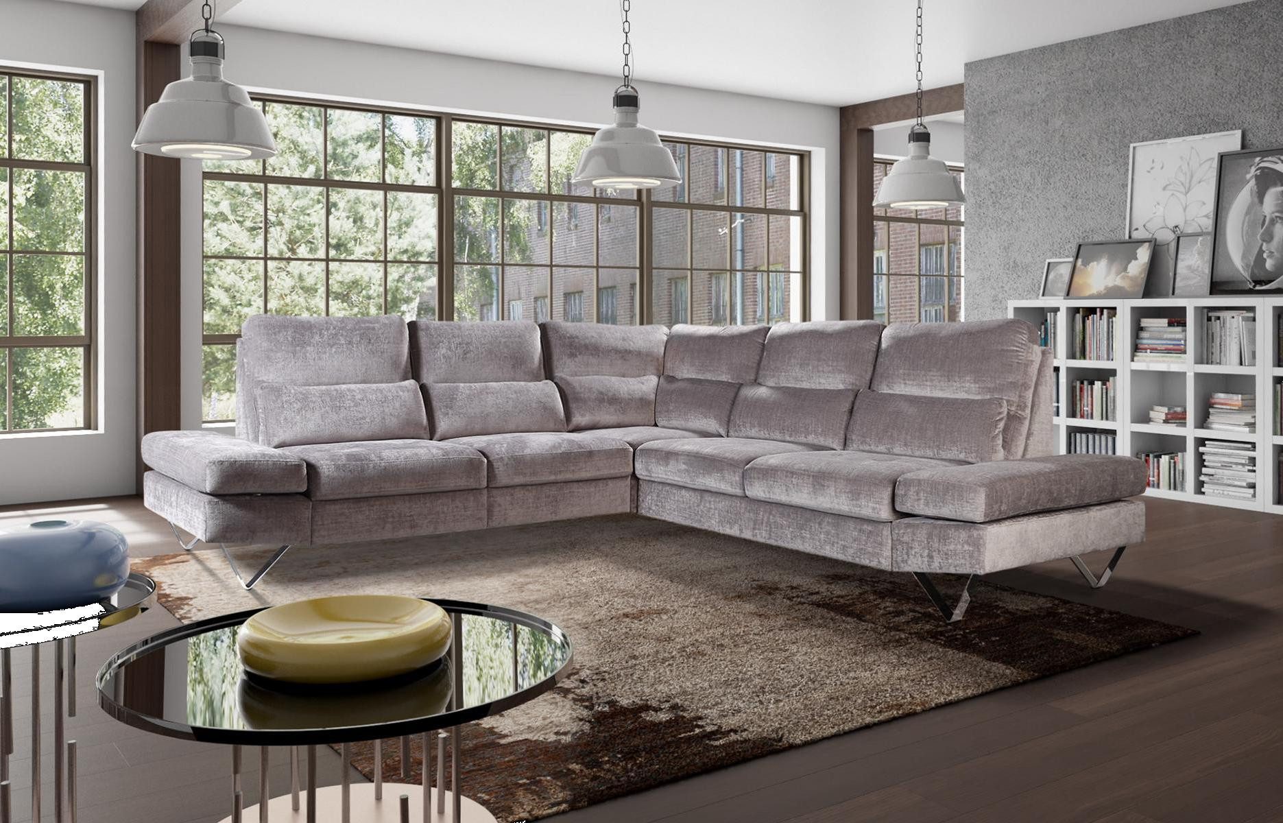 Xlmoebel Ecksofa Sofaecke Polstersofa Multifunktionssofa Entspannungssofa Verstellbare, Hergestellt in Europa